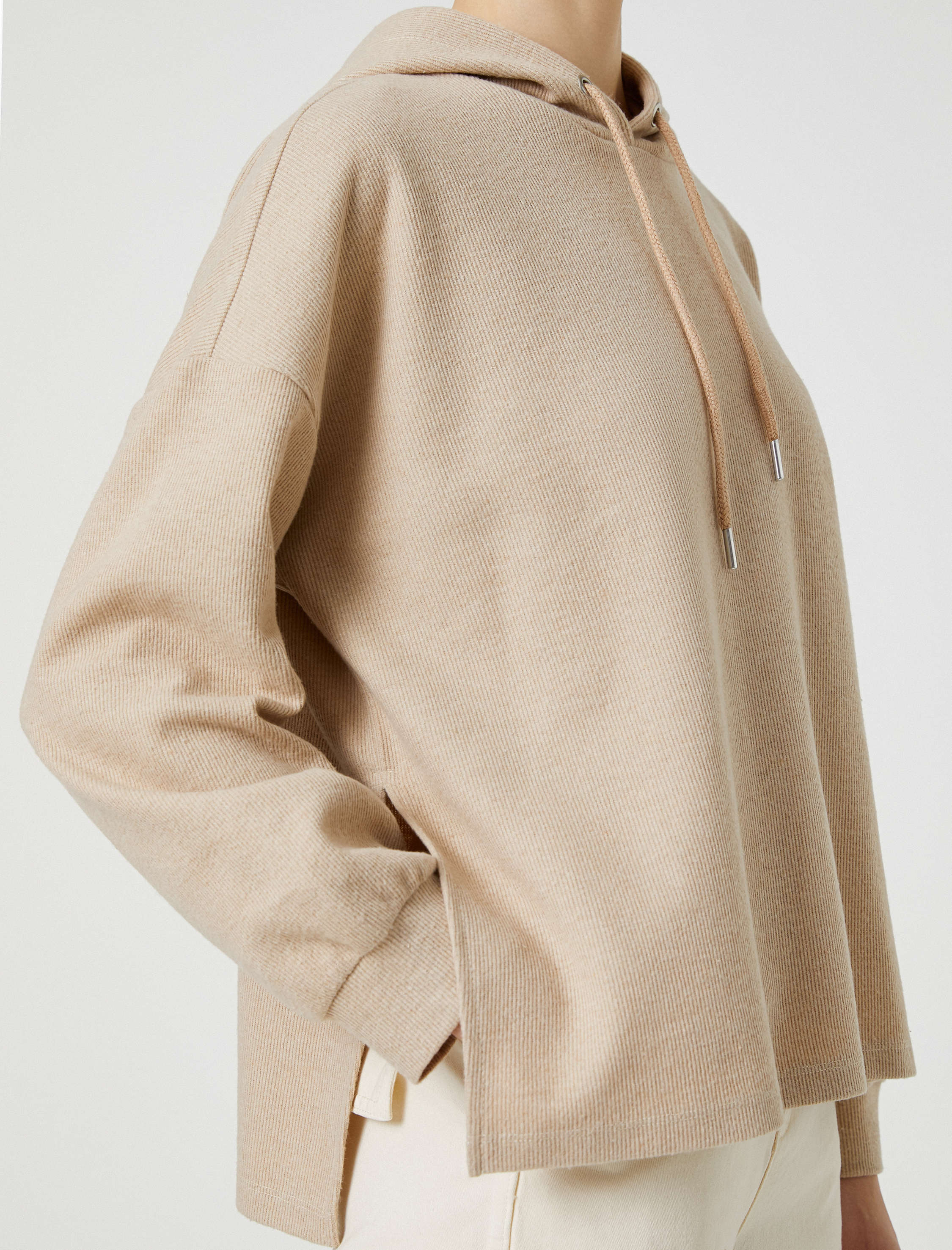   Kapüşonlu Sweatshirt Yumuşak Dokulu