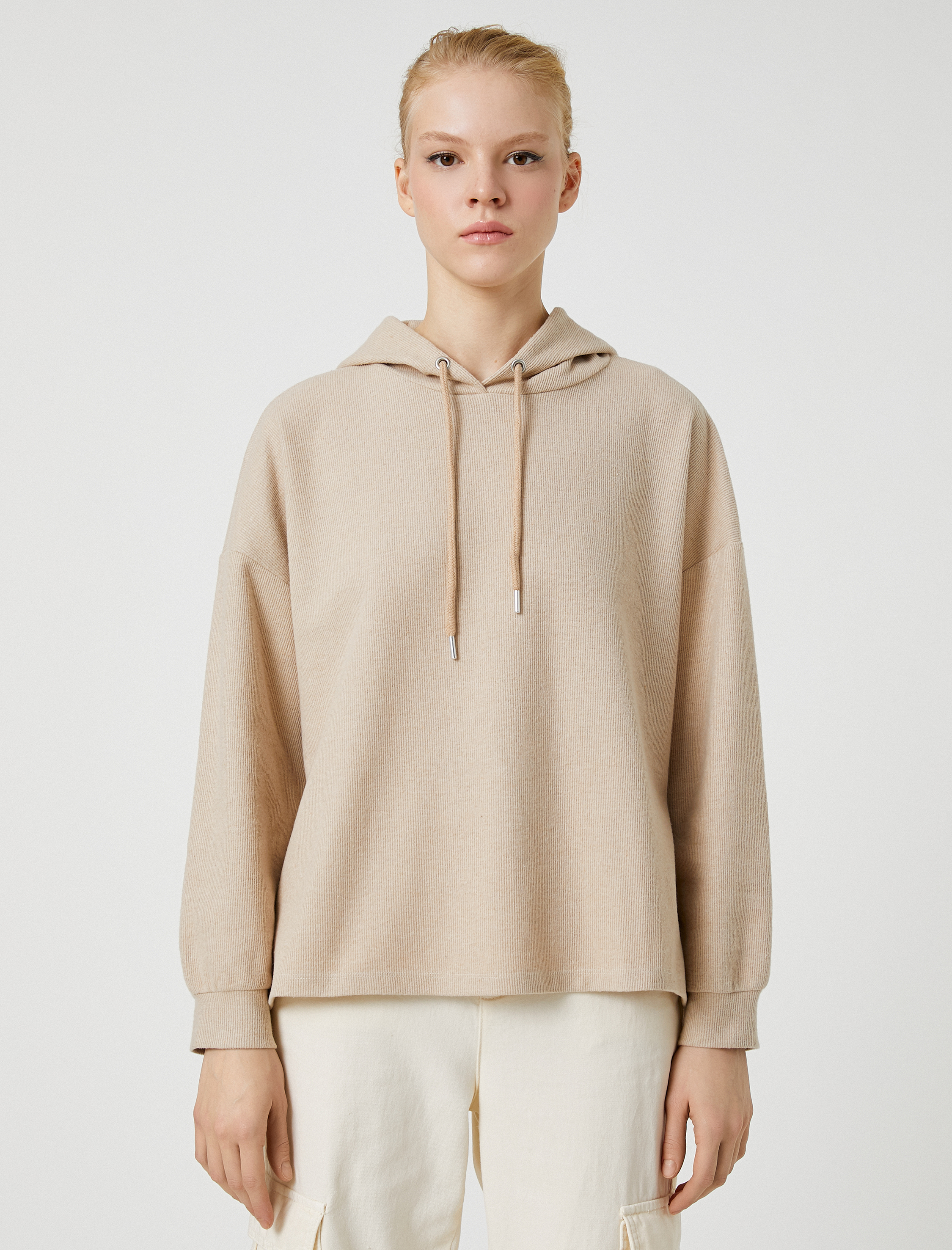   Kapüşonlu Sweatshirt Yumuşak Dokulu