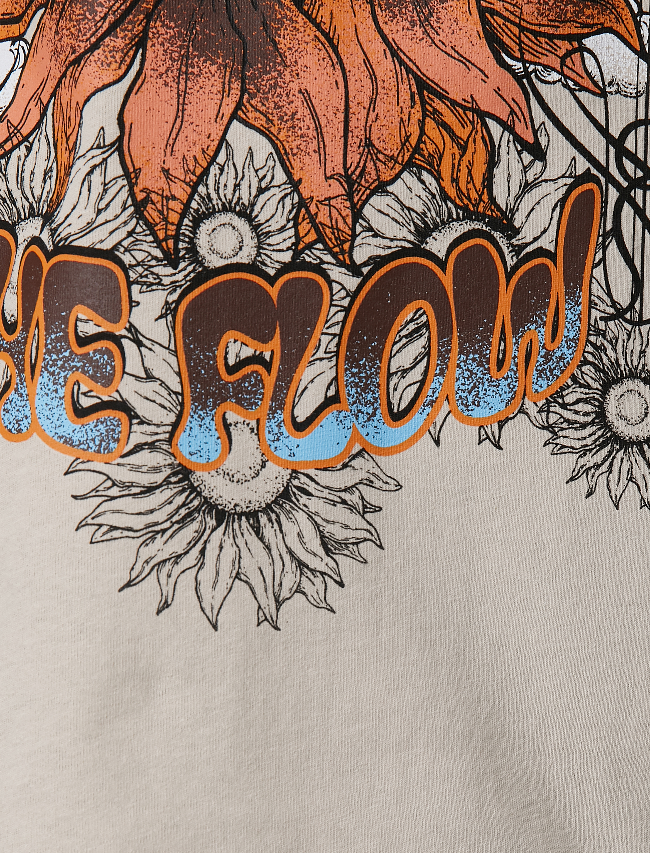   Baskılı Tişört Bisiklet Yaka Kısa Kollu