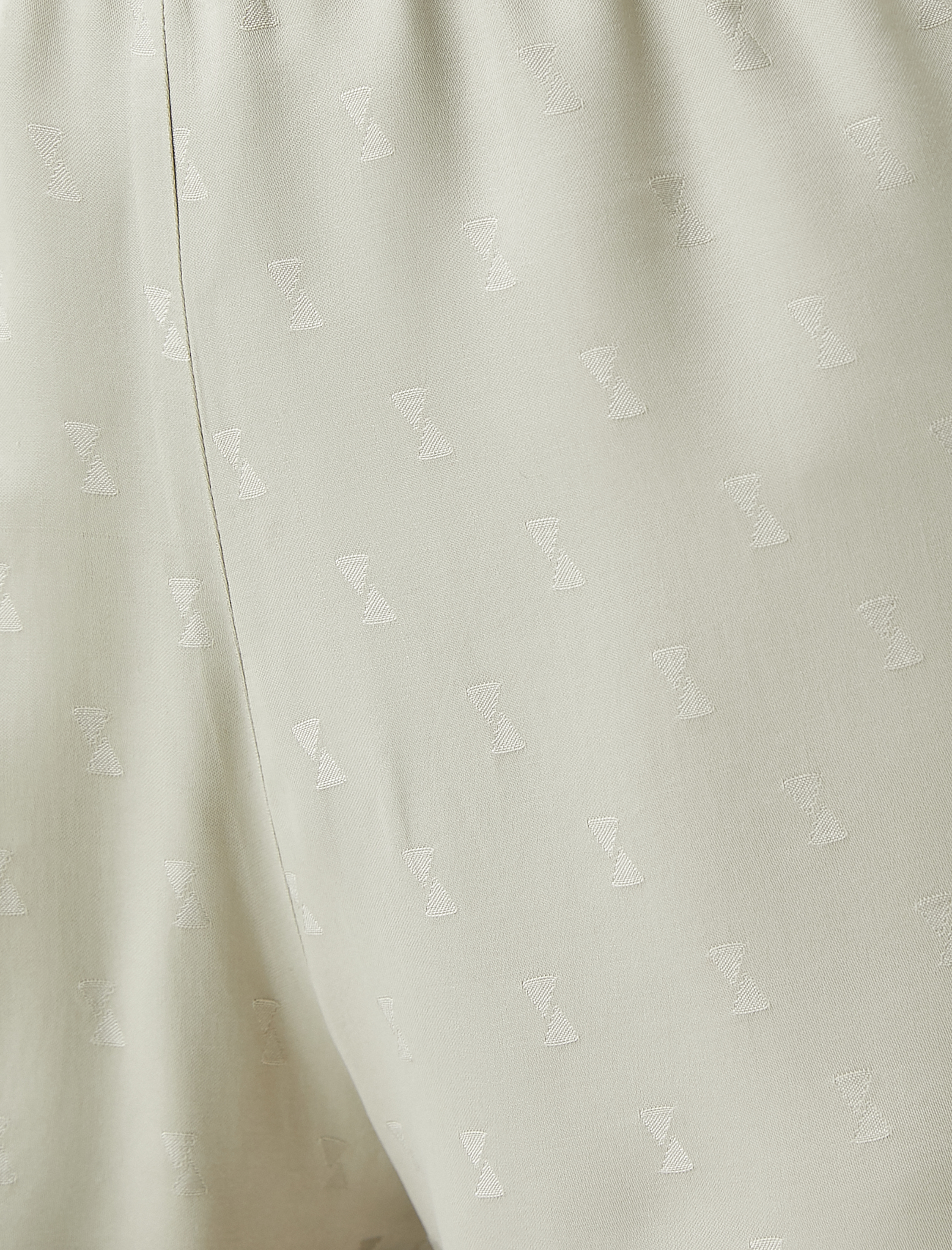   Pijama Altı Şort Dokulu Jakarlı Beli Lastikli