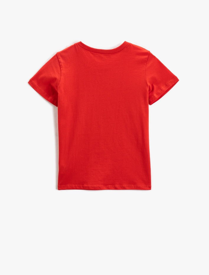 Erkek Çocuk Kısa Kollu Bisiklet Yaka Tişört Slogan Temalı Baskılı