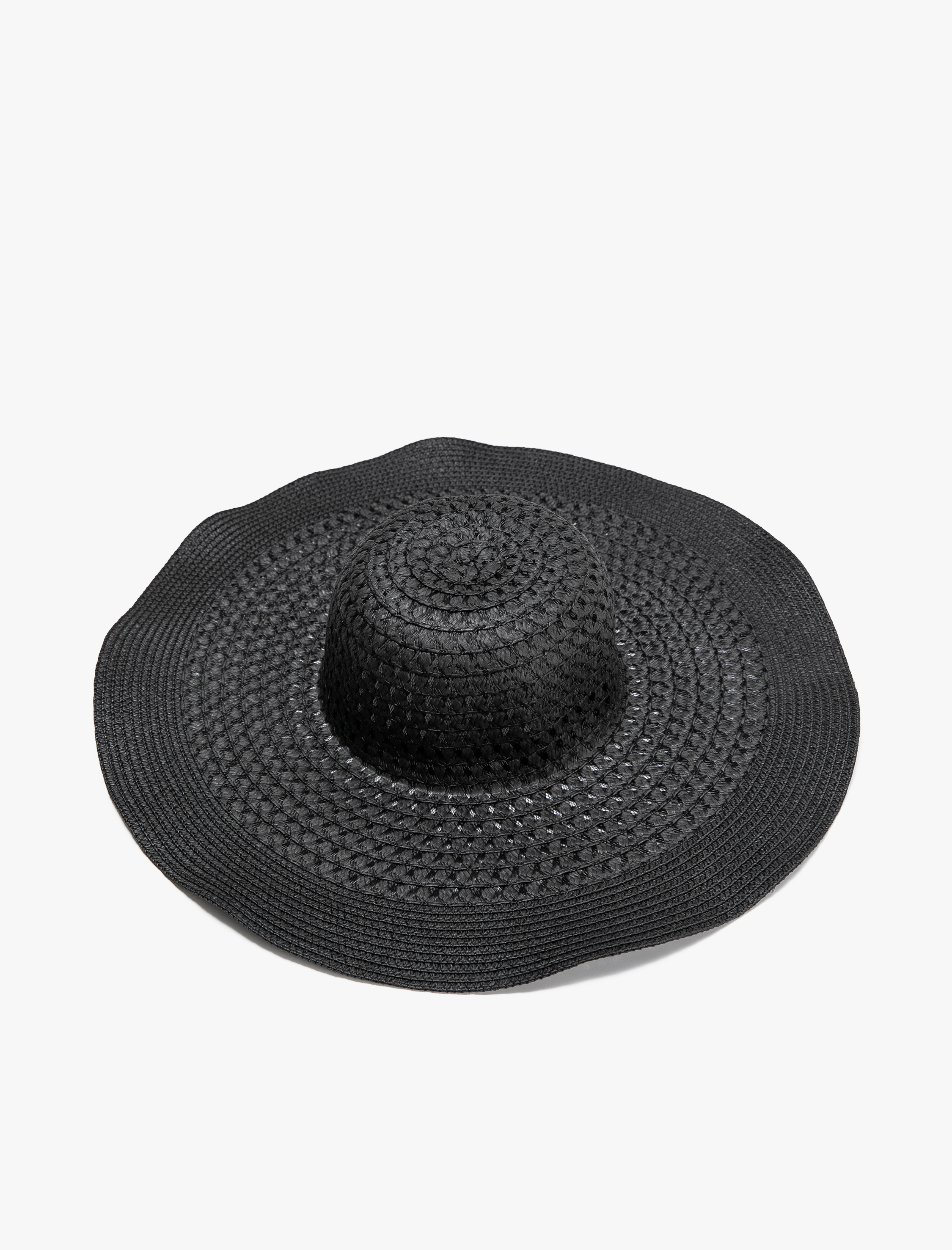  Kadın Hasır Şapka Fötr Dokulu