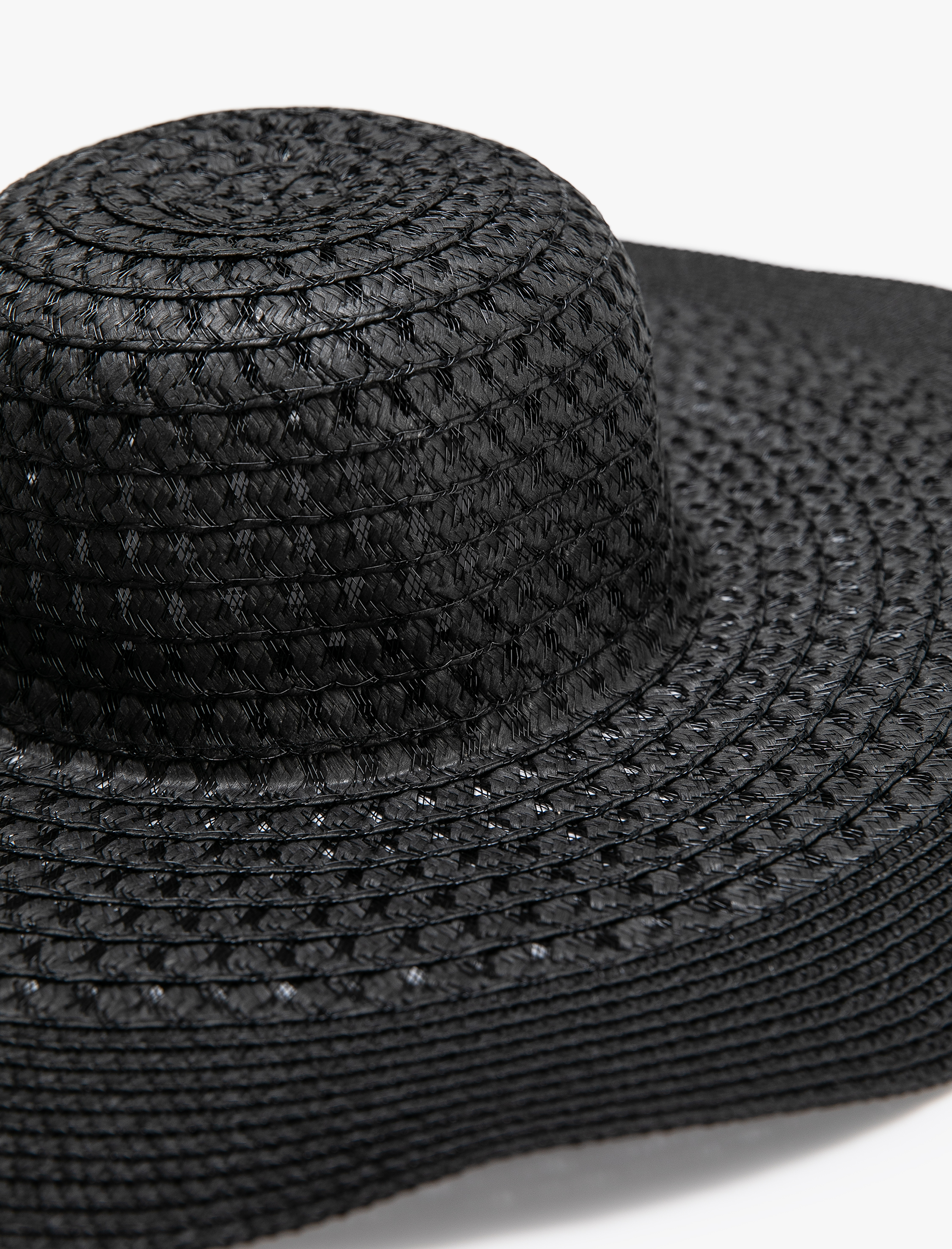  Kadın Hasır Şapka Fötr Dokulu