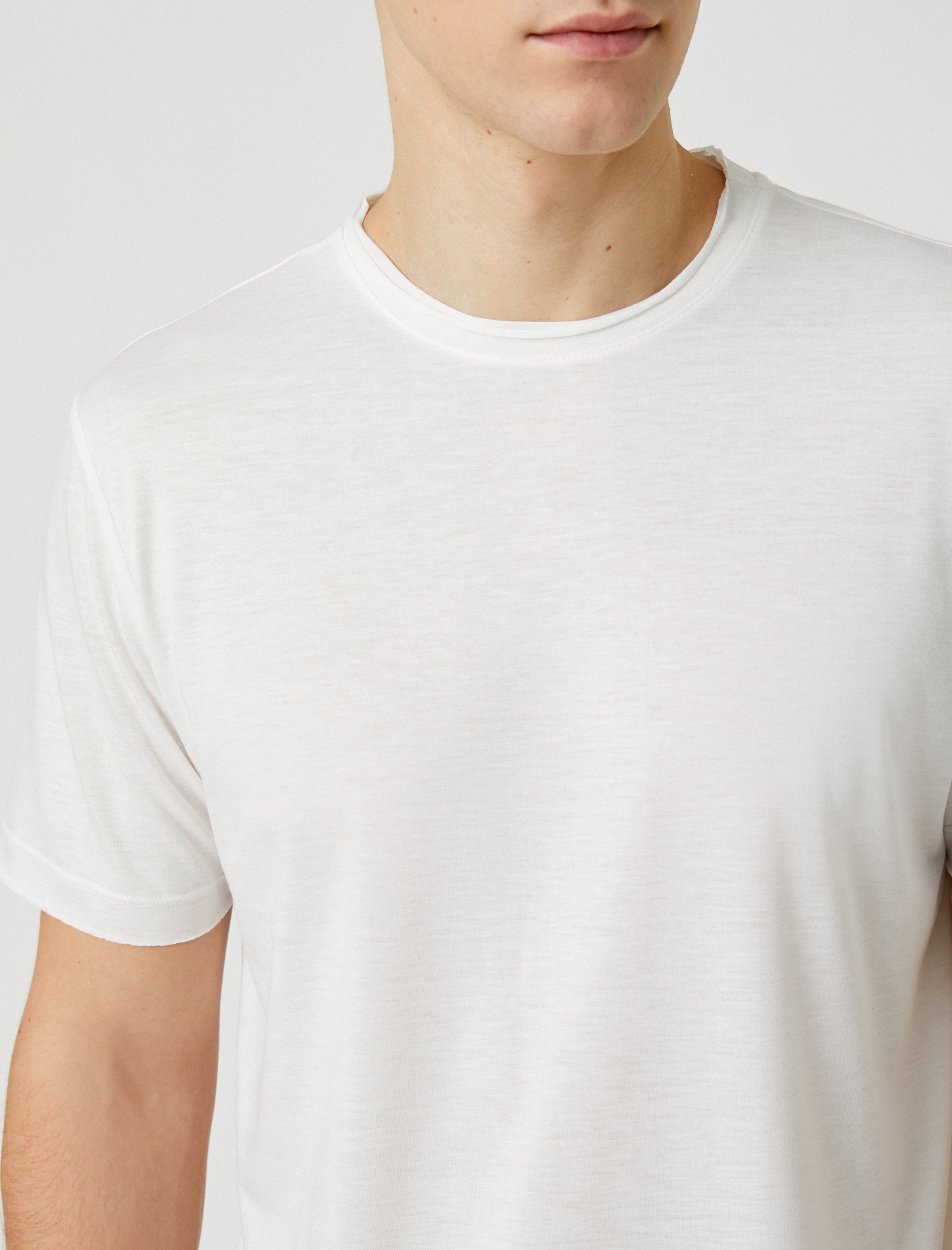   Basic Tişört Bisiklet Yaka Kısa Kollu