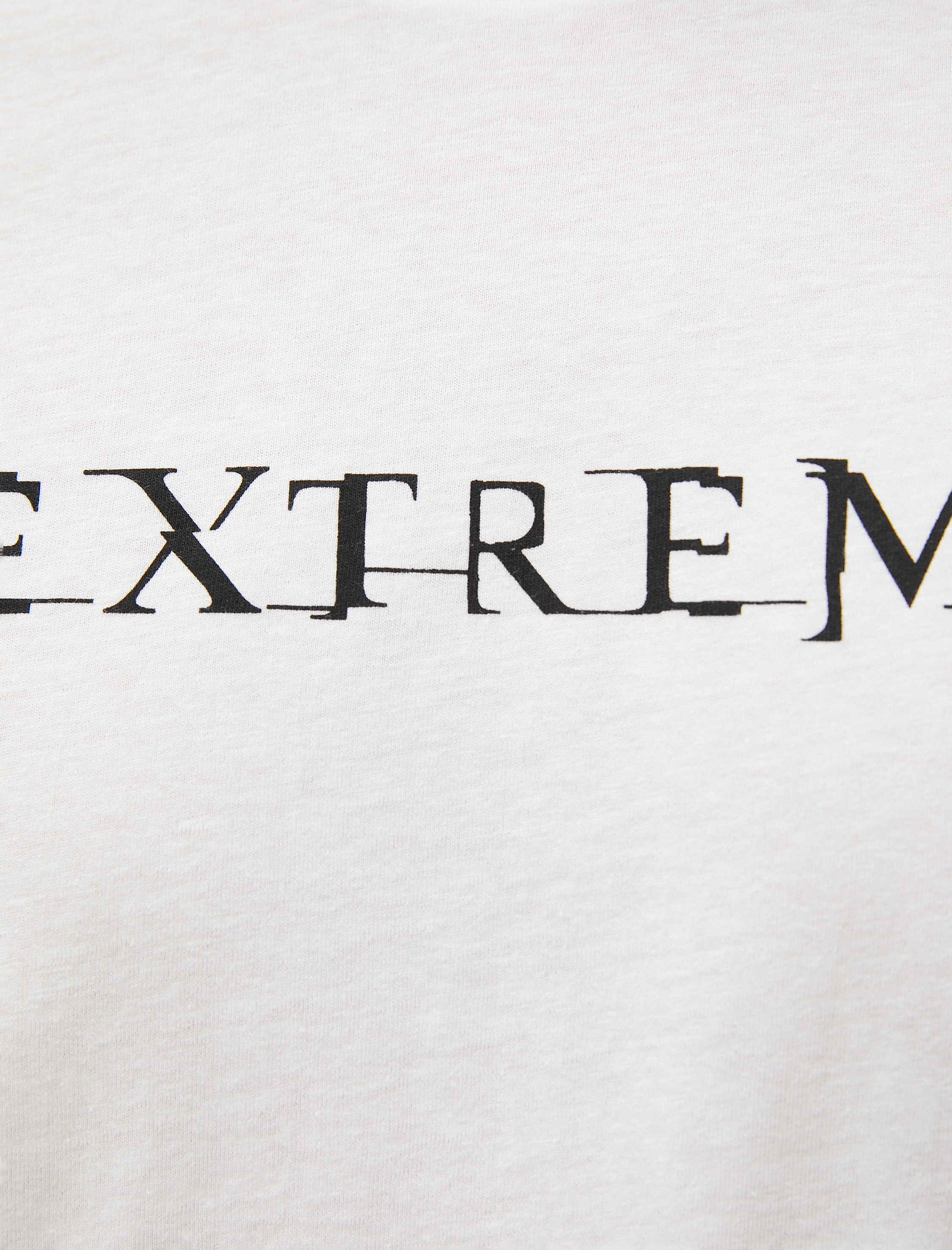 Slogan Baskılı Tişört Dar Kesim Bisiklet Yaka Kısa Kollu