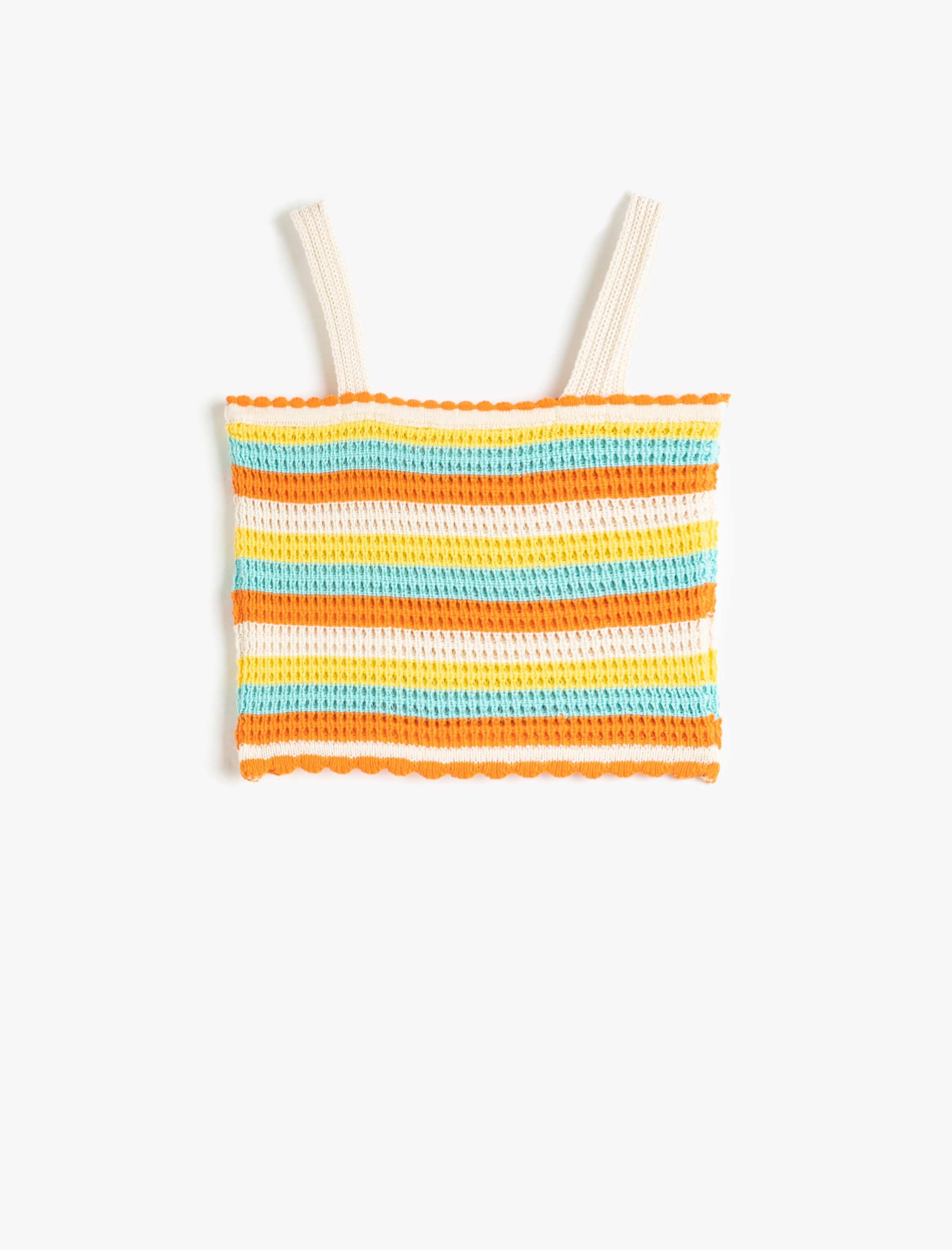 Koton Crop Üst Kroşe Askılı
