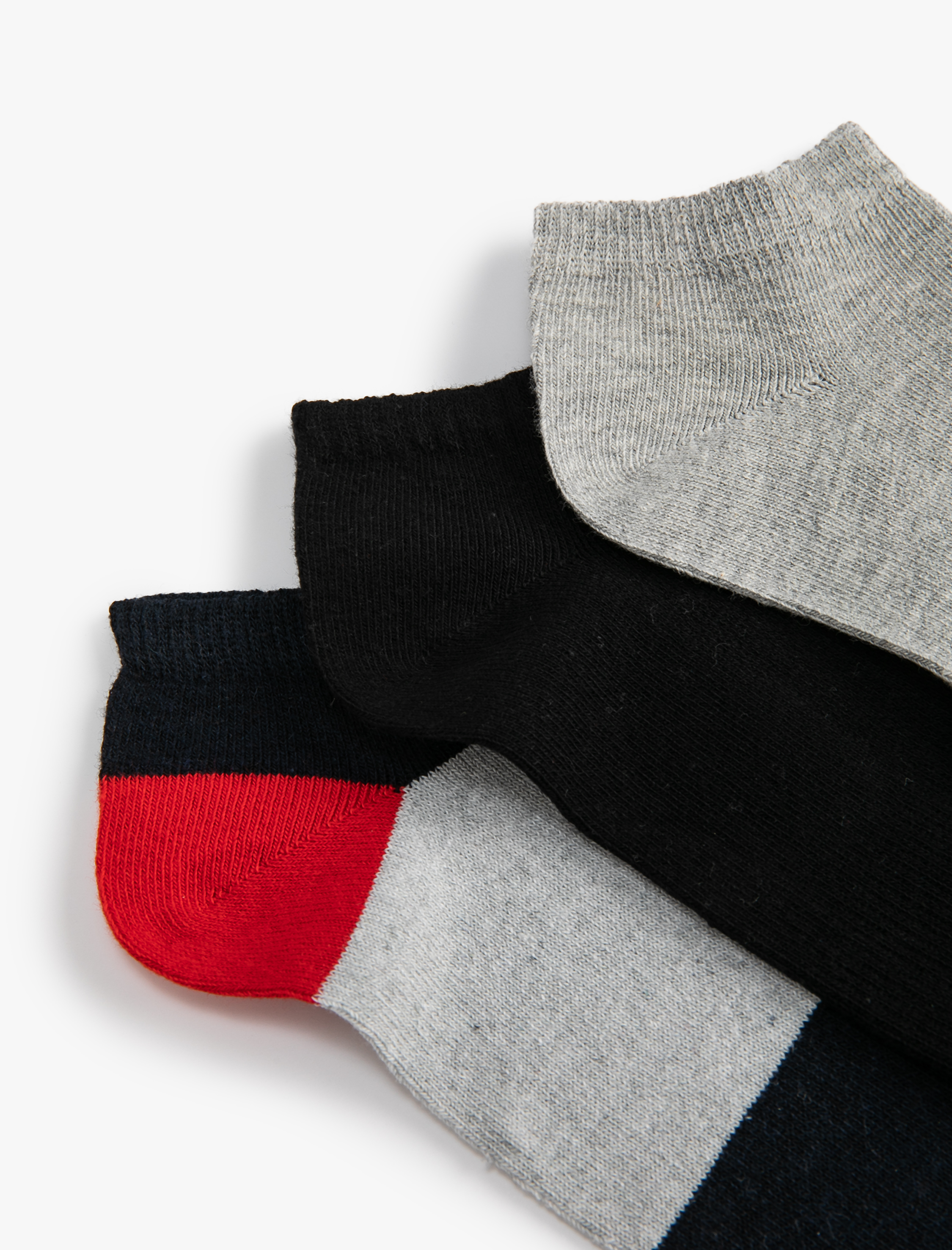  Erkek 3'lü Patik Çorap Seti
