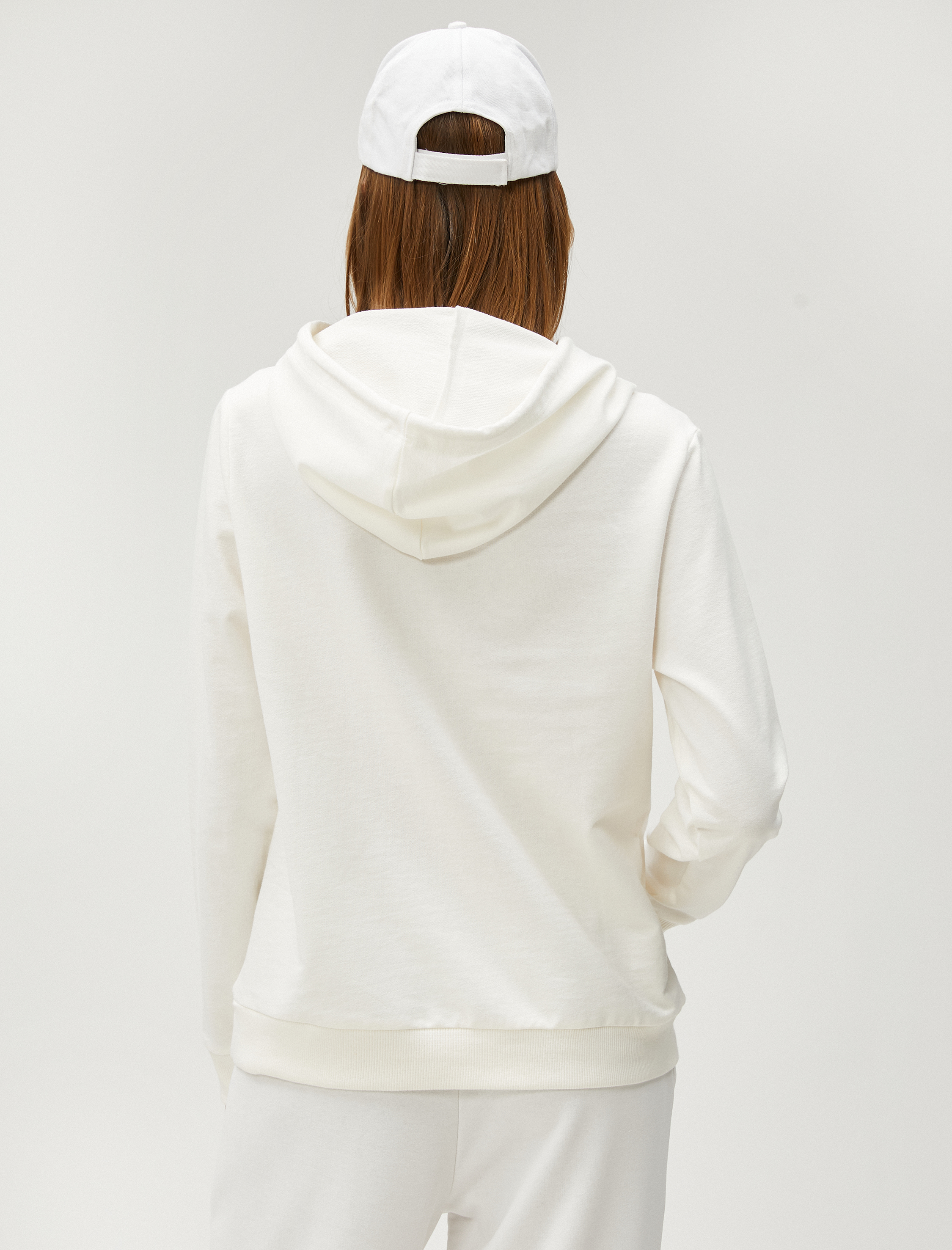   Basic Kapüşonlu Sweatshirt Kanguru Cepli