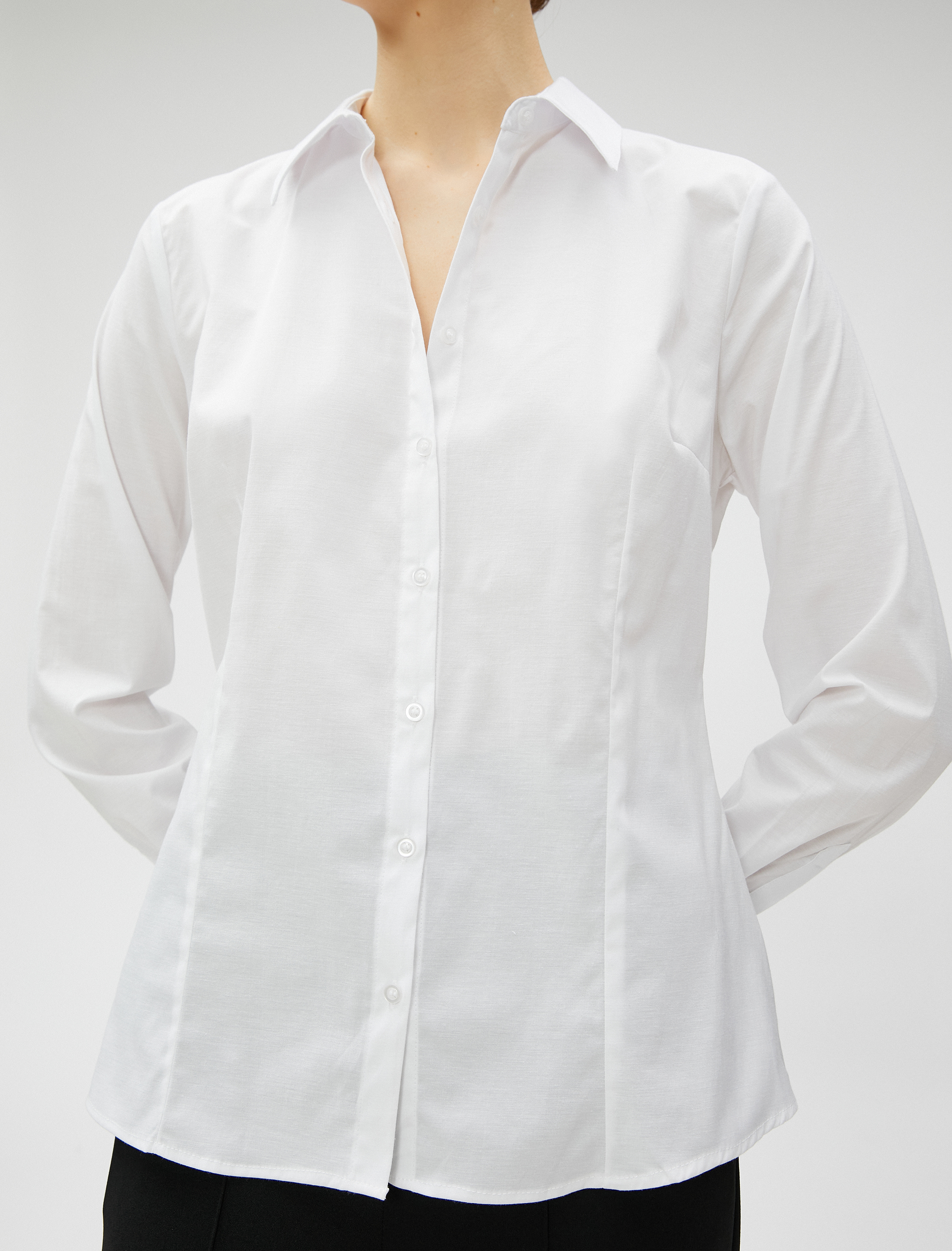   Basic Gömlek Uzun Kollu