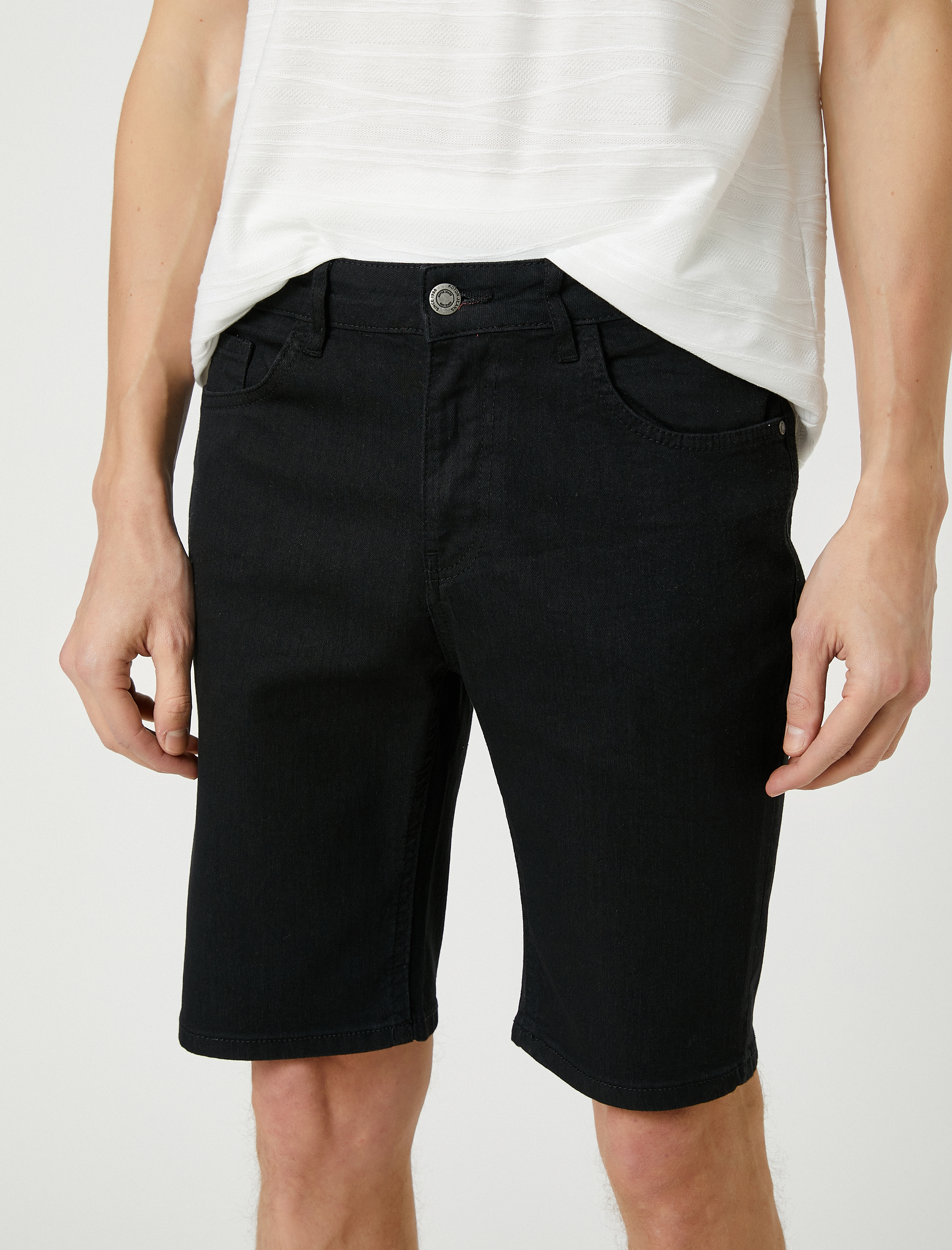   Basic Kot Şort 5 Cep Pamuklu