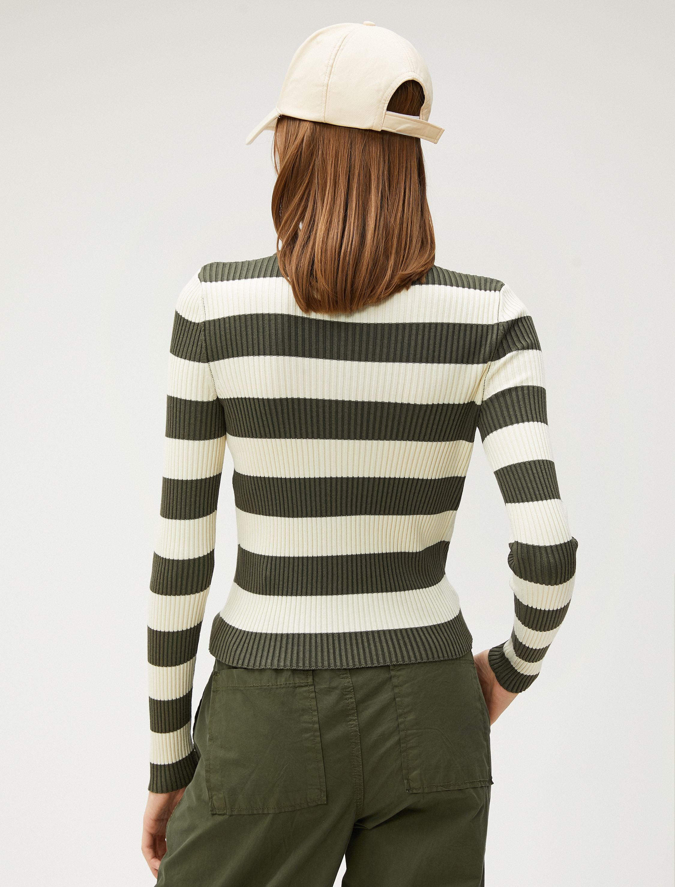   Bisiklet Yaka Triko Kazak Dar Kesim