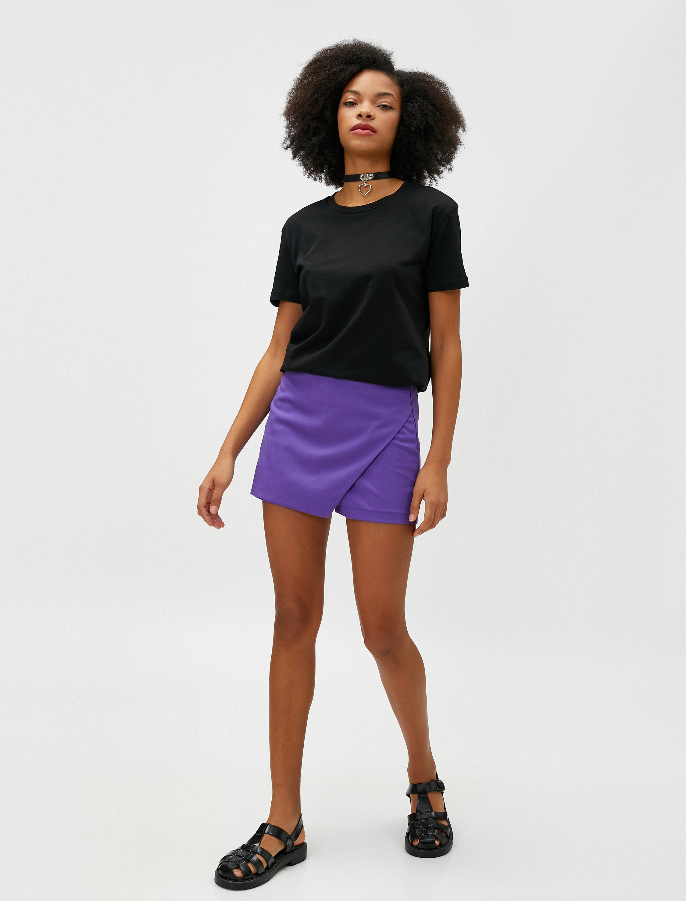   Basic Tişört Kısa Kollu Bisiklet Yaka Pamuklu