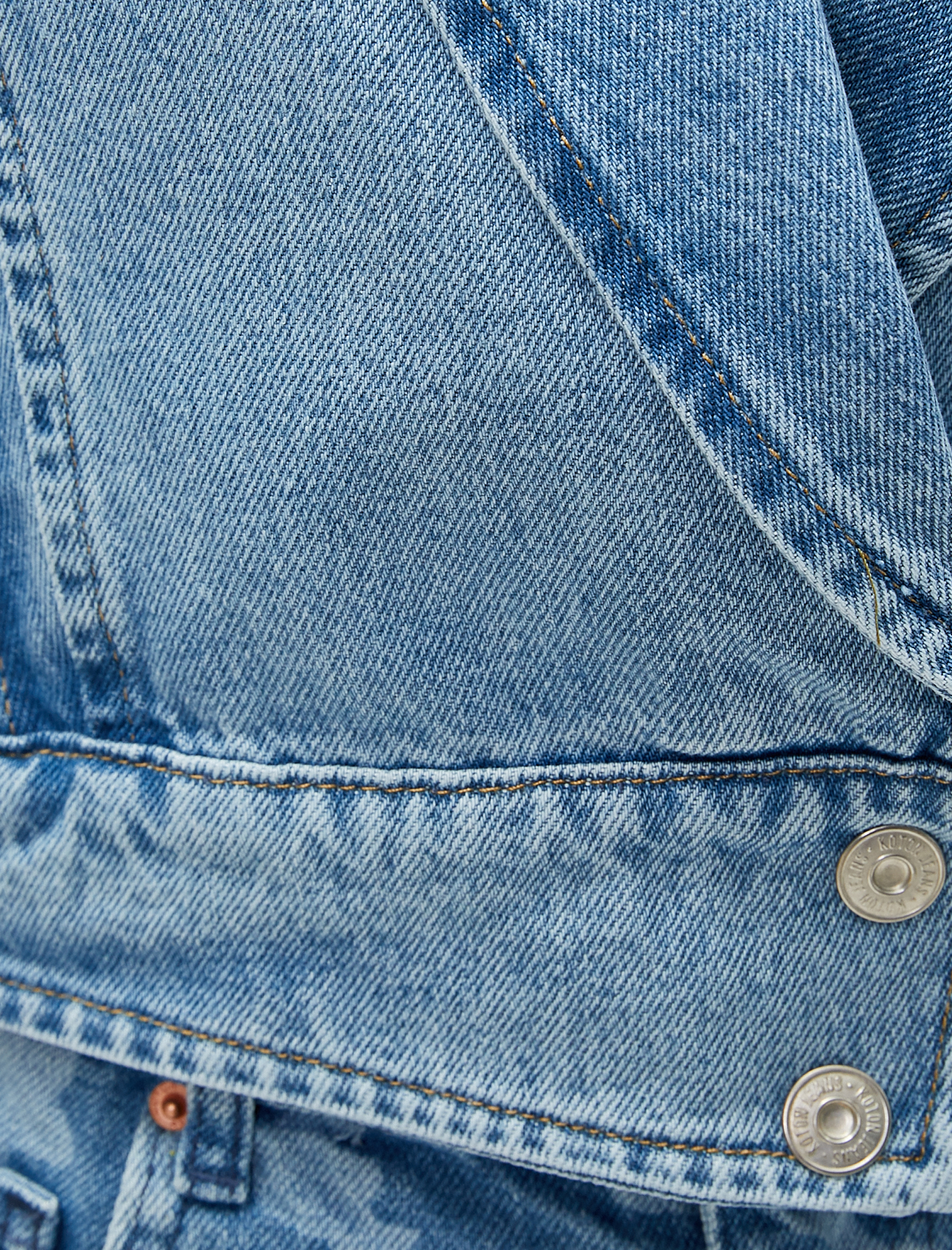   Kot Yelek Kruvaze Kapama Düğmeli V Yaka Pamuklu