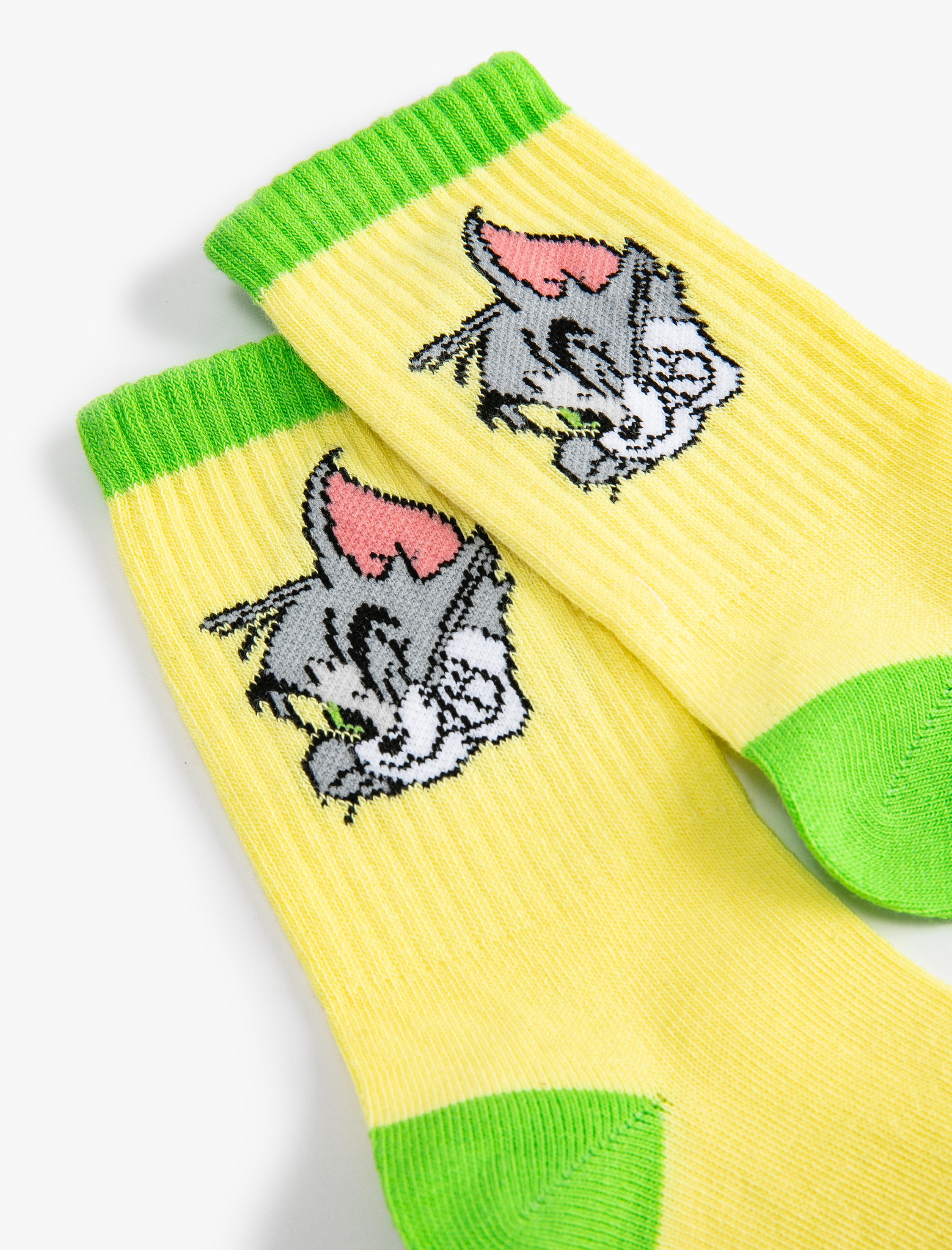  Erkek Çocuk Tom ve Jerry Baskılı Çorap Lisanslı