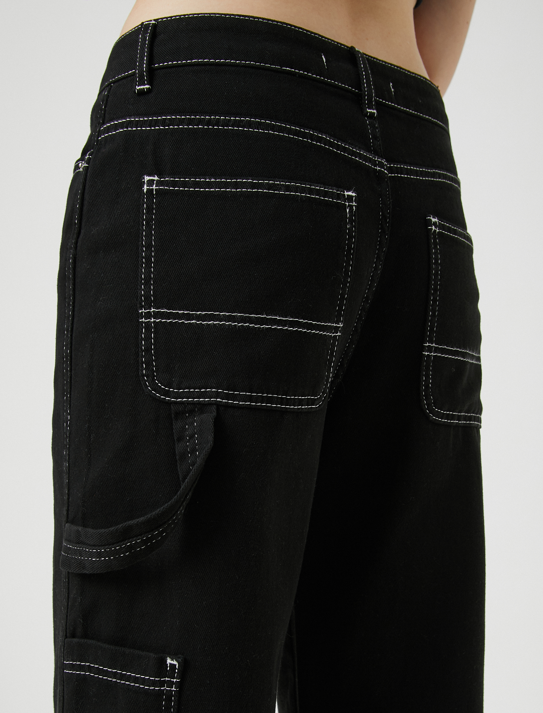   Geniş Paça Kot Pantolon Yüksek Bel