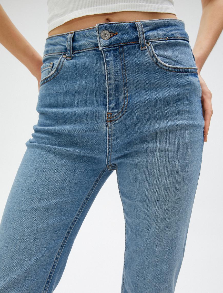   İspanyol Paça Kot Pantolon Dar Kesim - Victoria Jeans