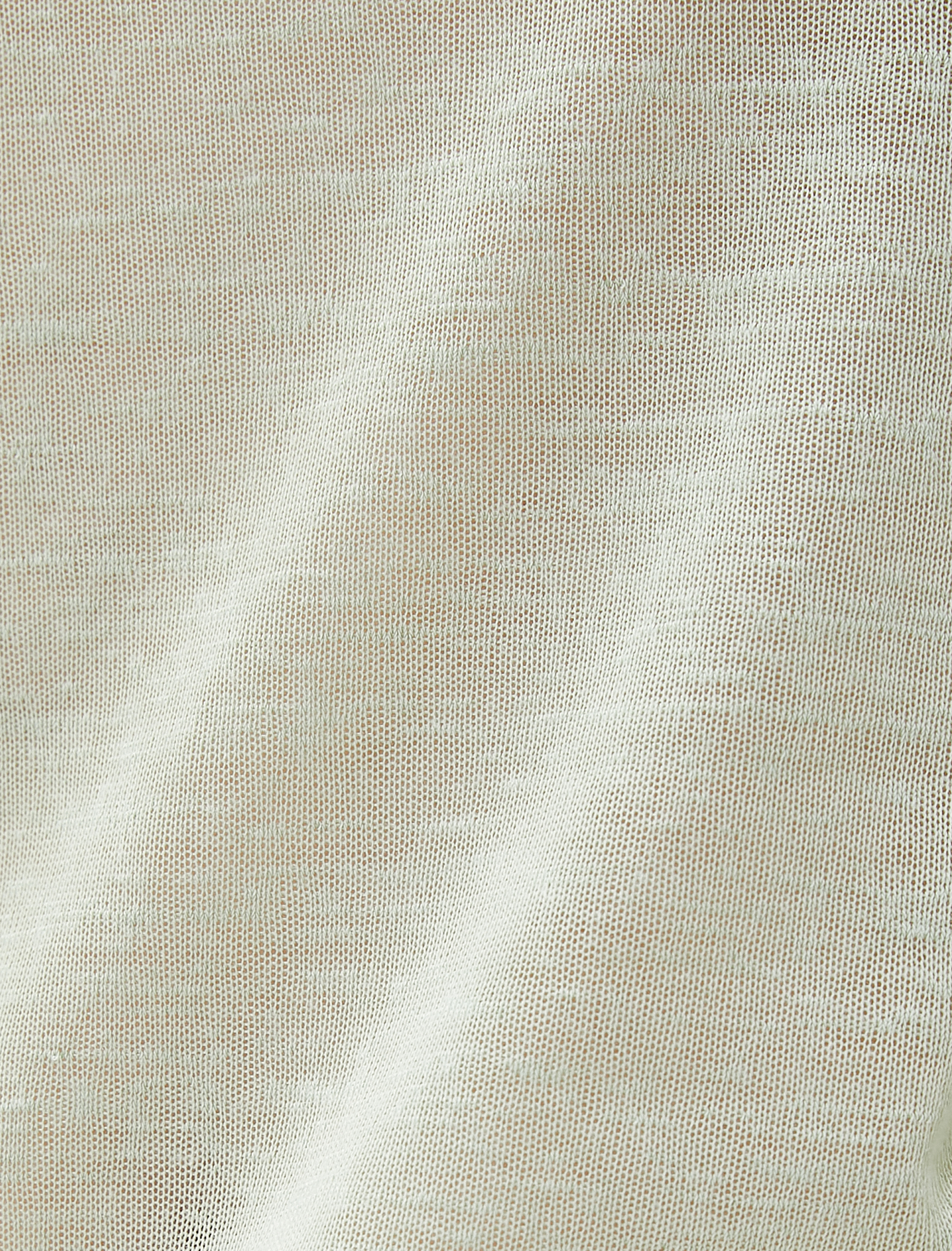   Bisiklet Yaka Kısa Kollu Yarı Transparan Tişört