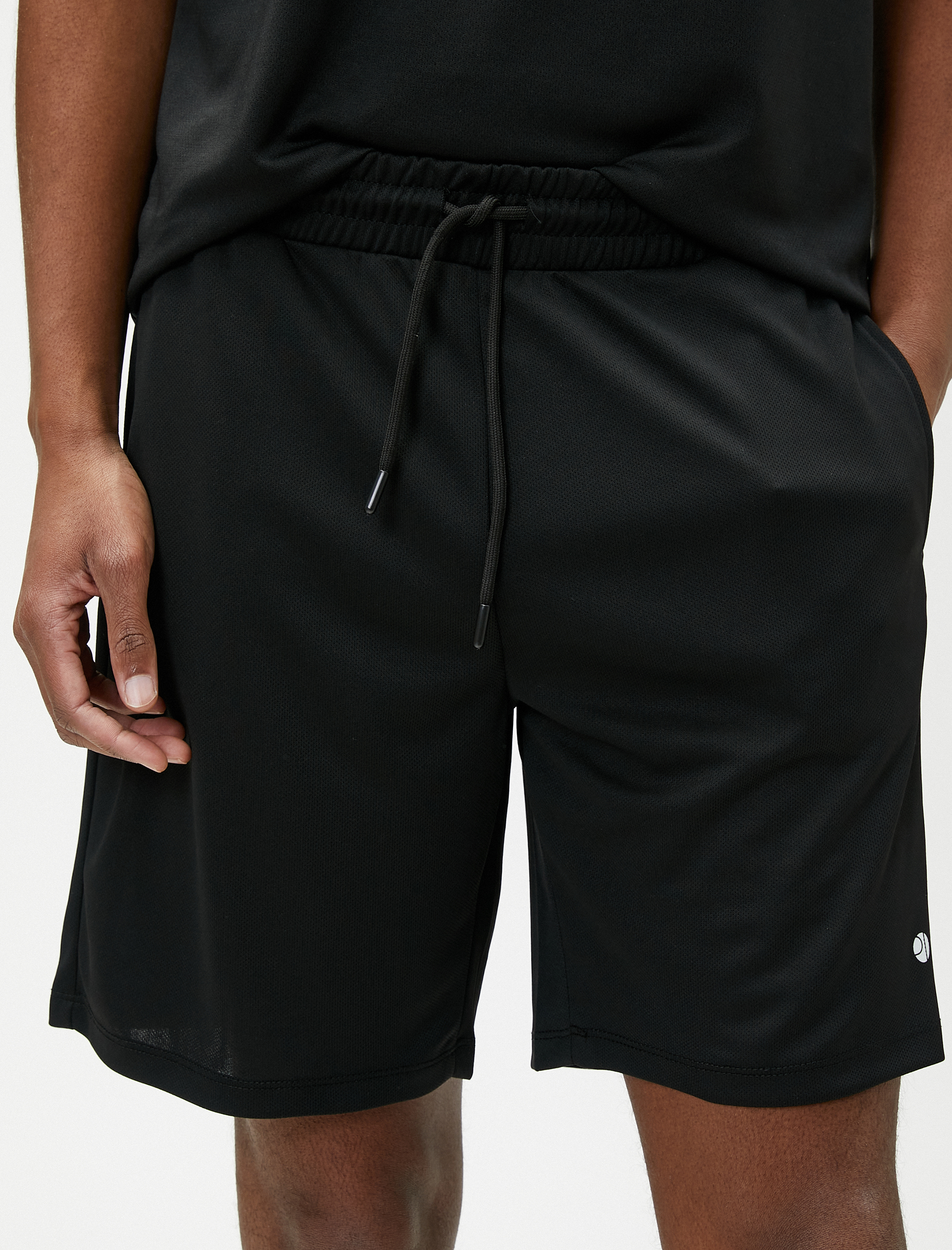   Beli Bağcıklı Spor Şort Cep Detaylı