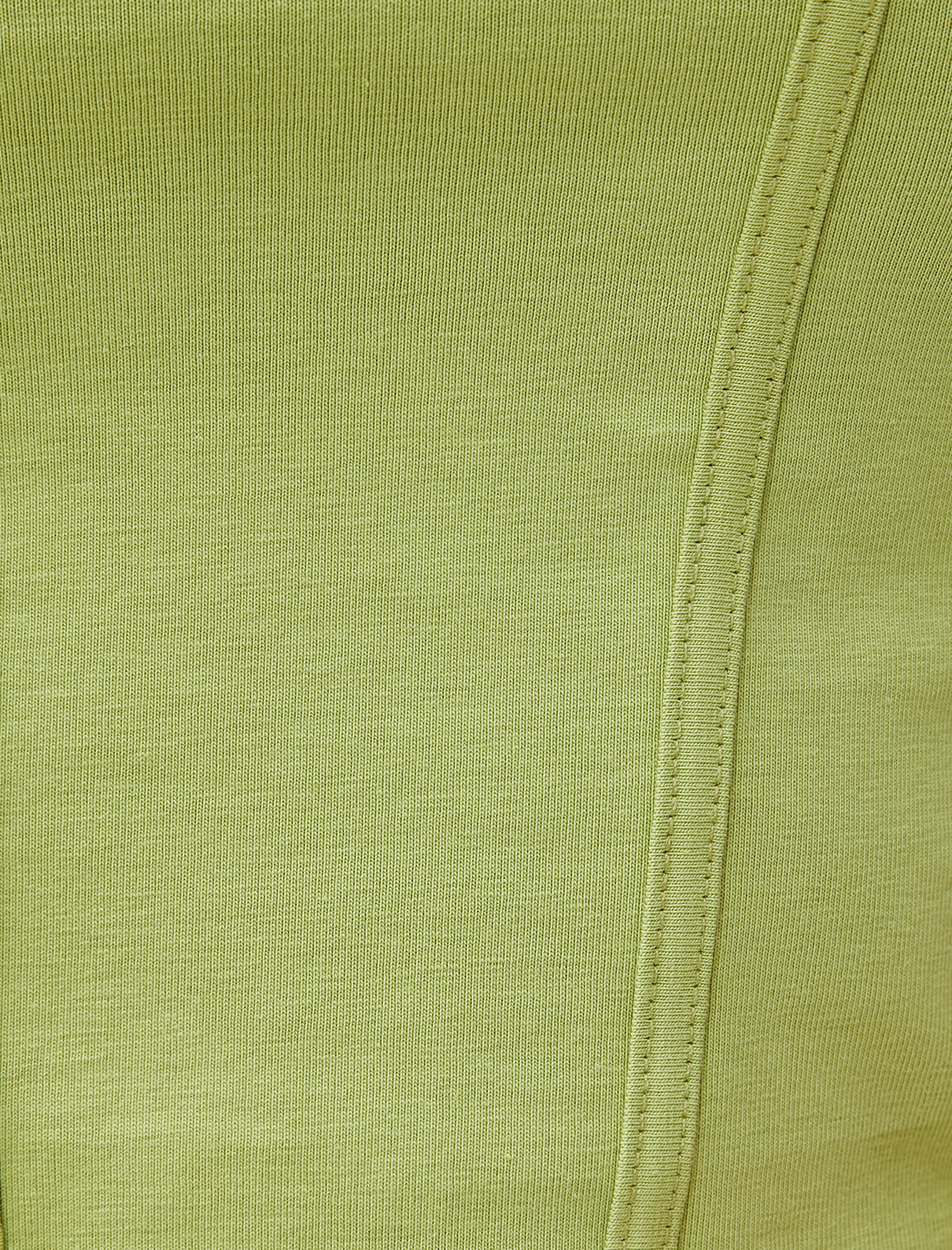   Crop Tişört Pamuklu Yuvarlak Yaka Nervürlü Kısa Kollu