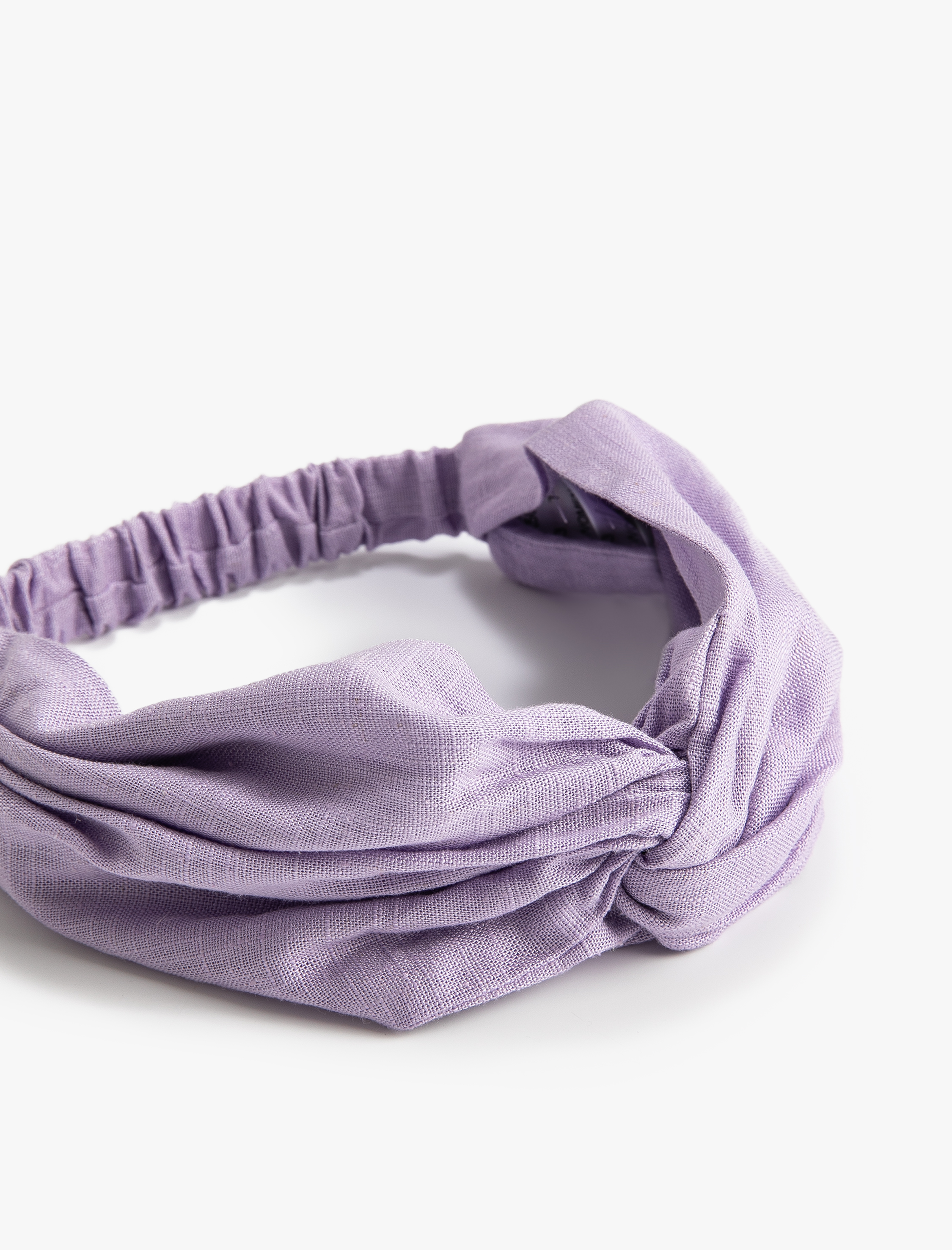 Kadın Keten Saç Bandı Lastikli