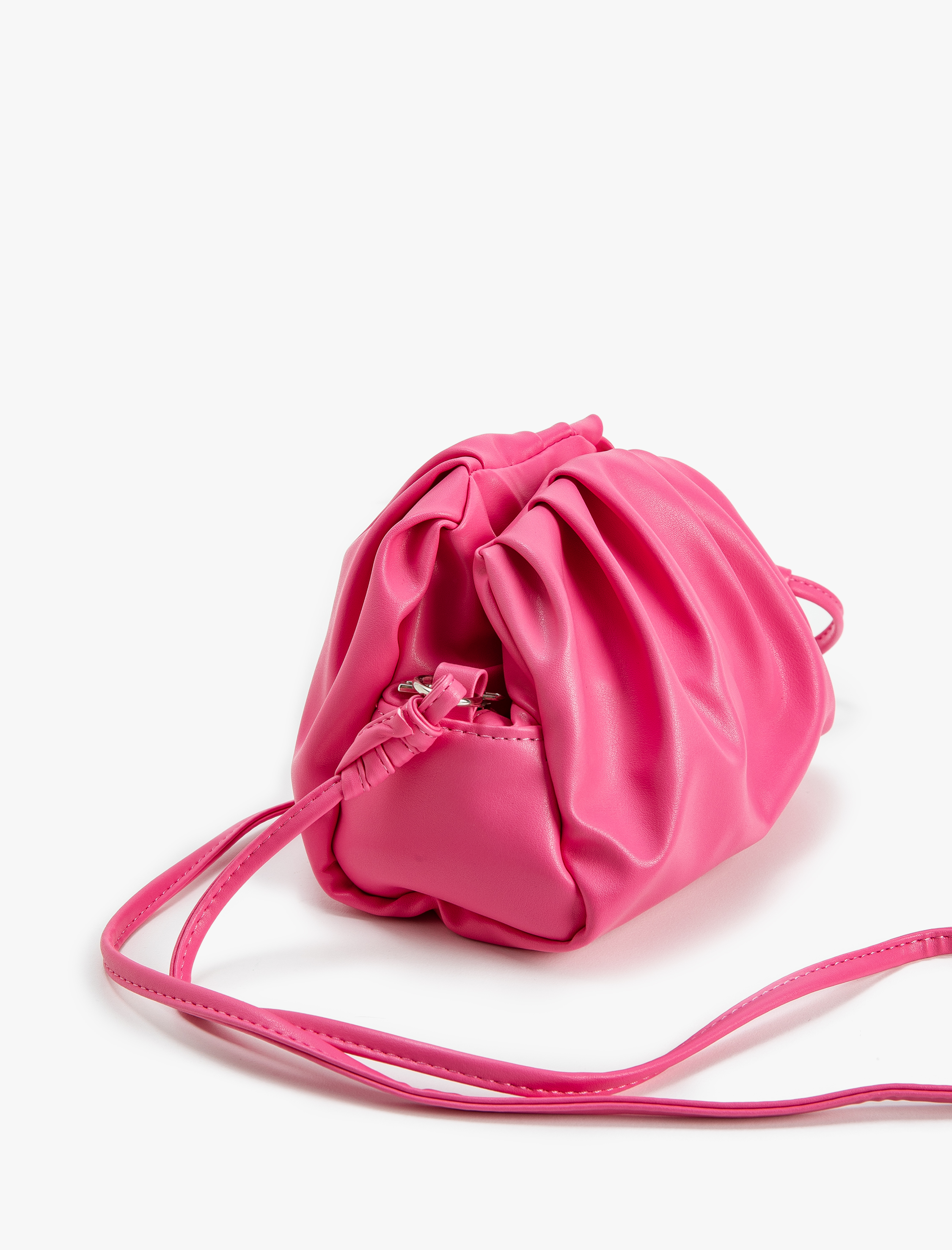 Kadın Çapraz Çanta Suni Deri İnce Askılı Fermuarlı