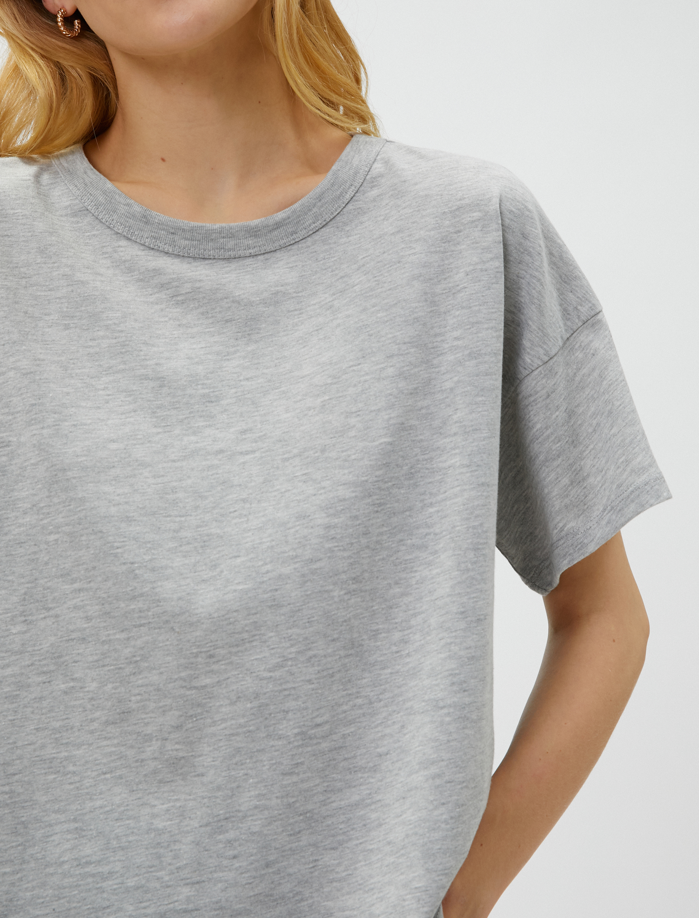   Relax Fit Tişört Pamuklu Kısa Kollu