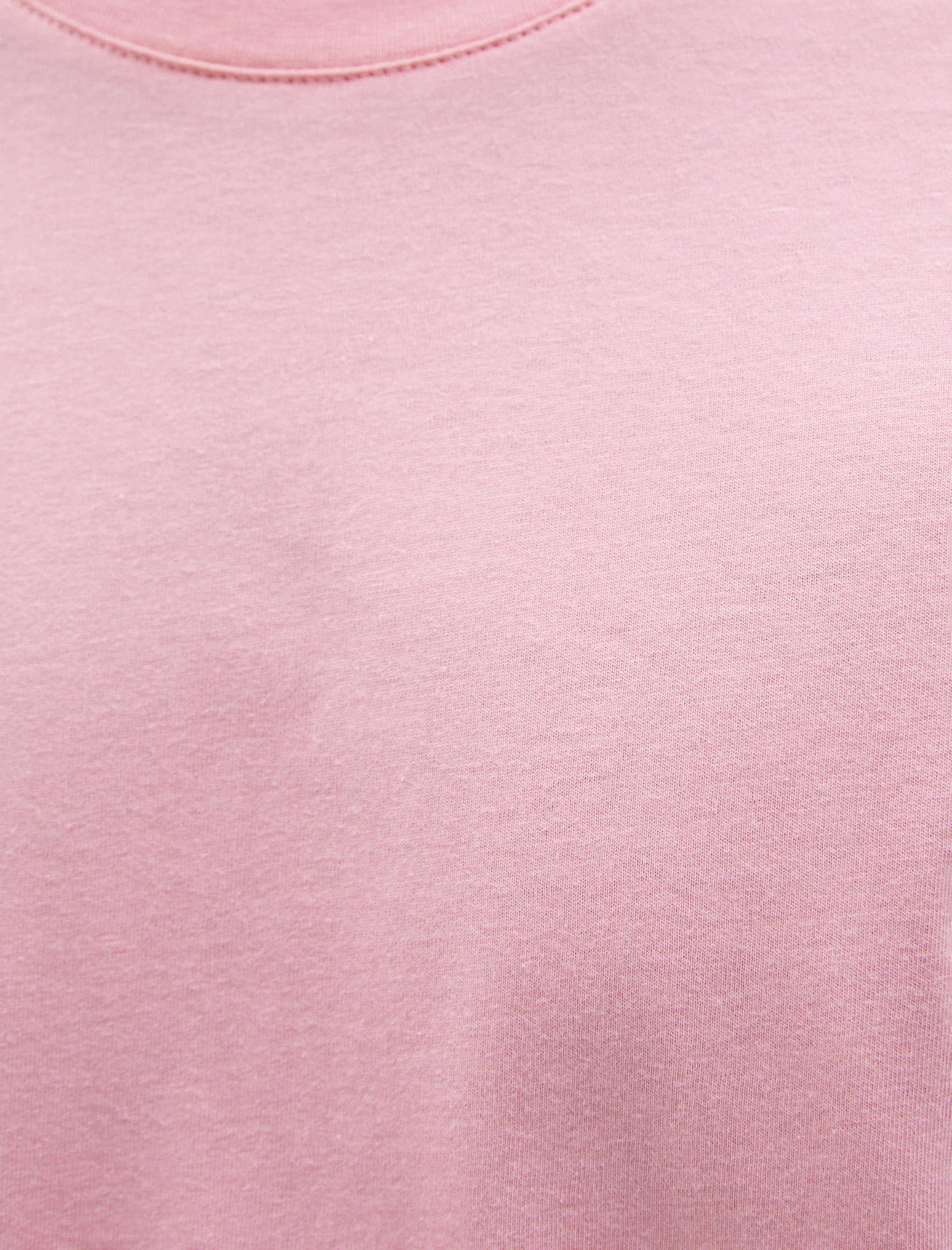   Basic Tişört Bisiklet Yaka Kısa Kollu Pamuklu