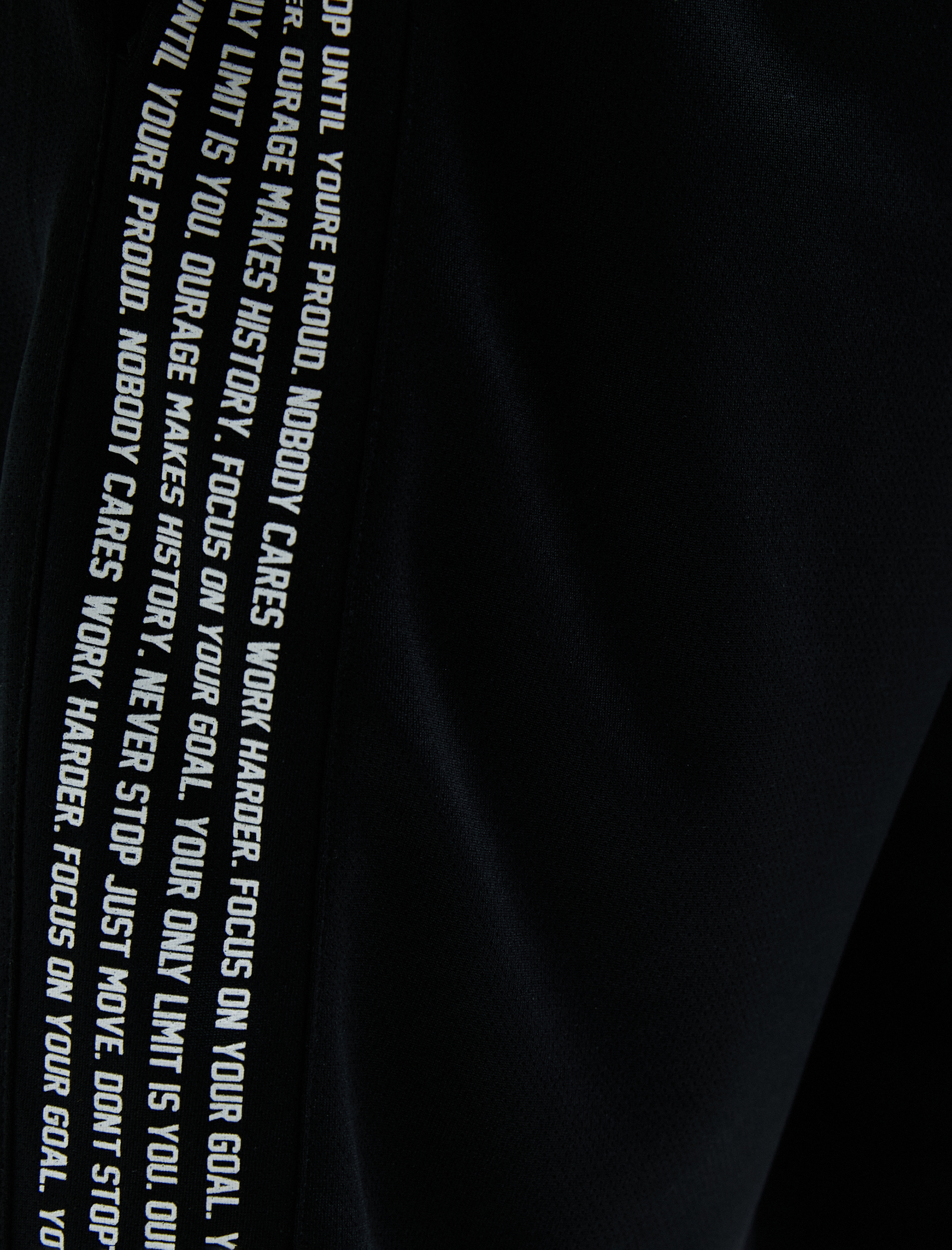   Spor Şort Beli Bağcıklı Cepli Slogan Baskılı