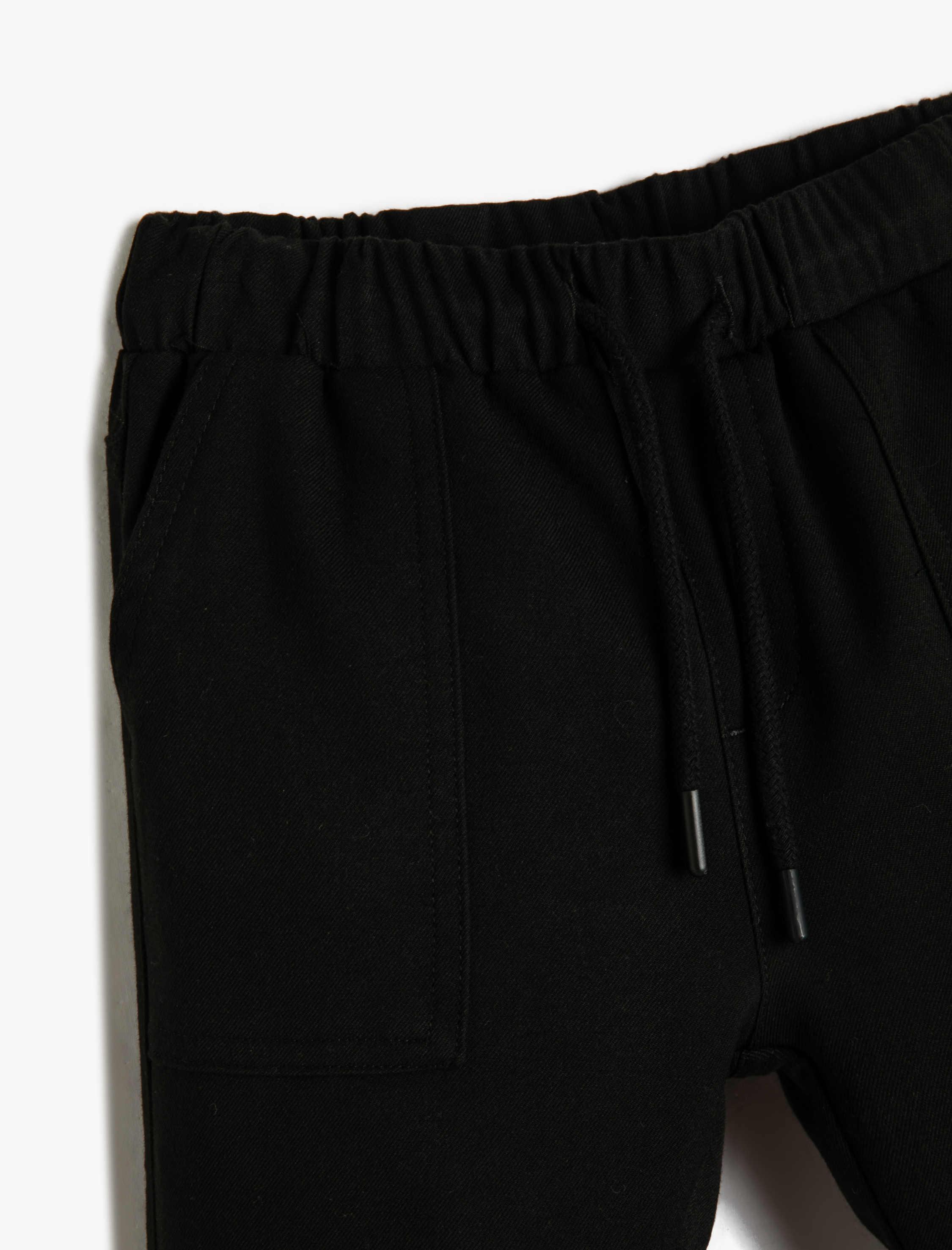 Erkek Çocuk Basic  Jogger Kargo Pantolon Beli Bağlamalı Cepli