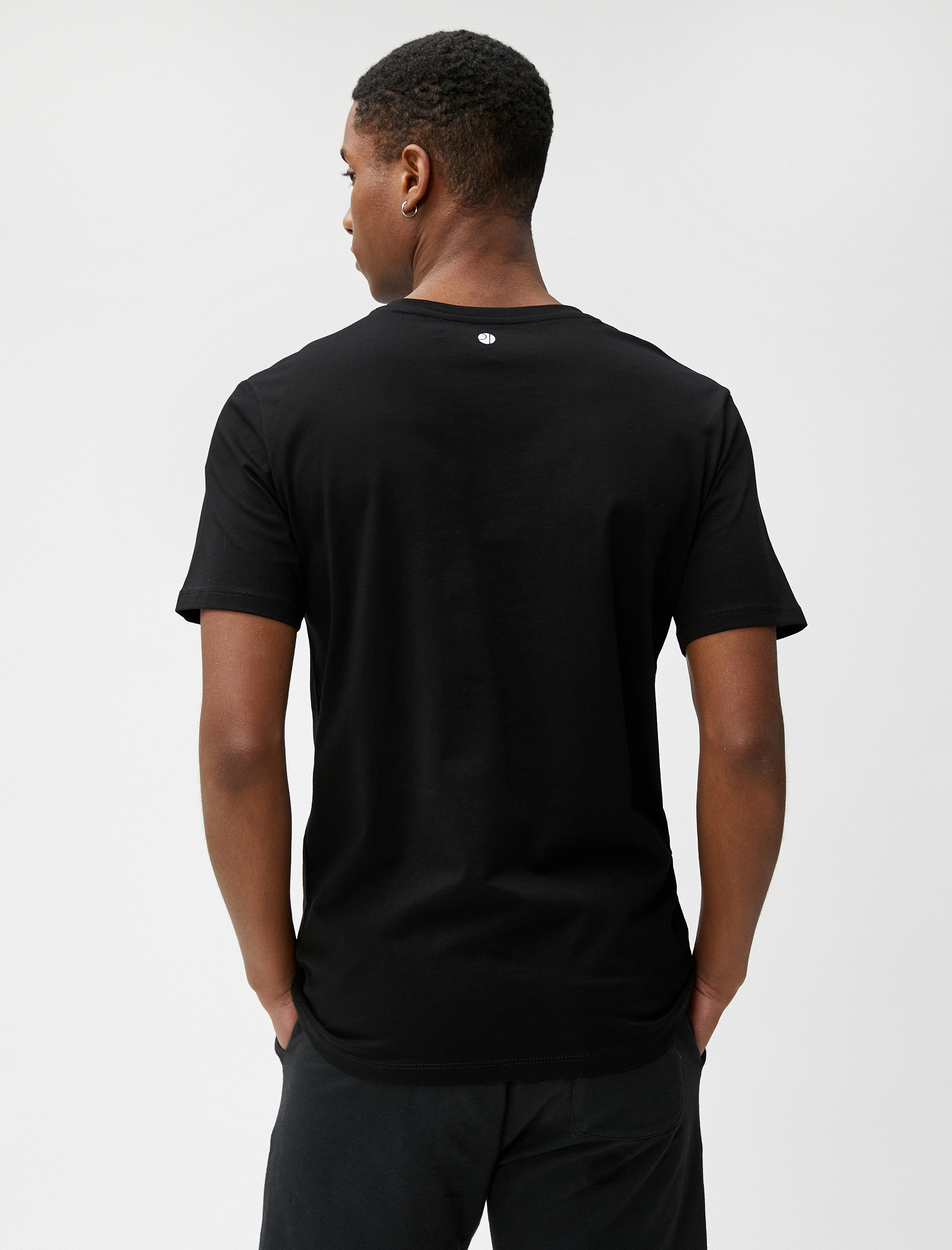   Slogan Baskılı Tişört Bisiklet Yaka Kısa Kollu Pamuklu