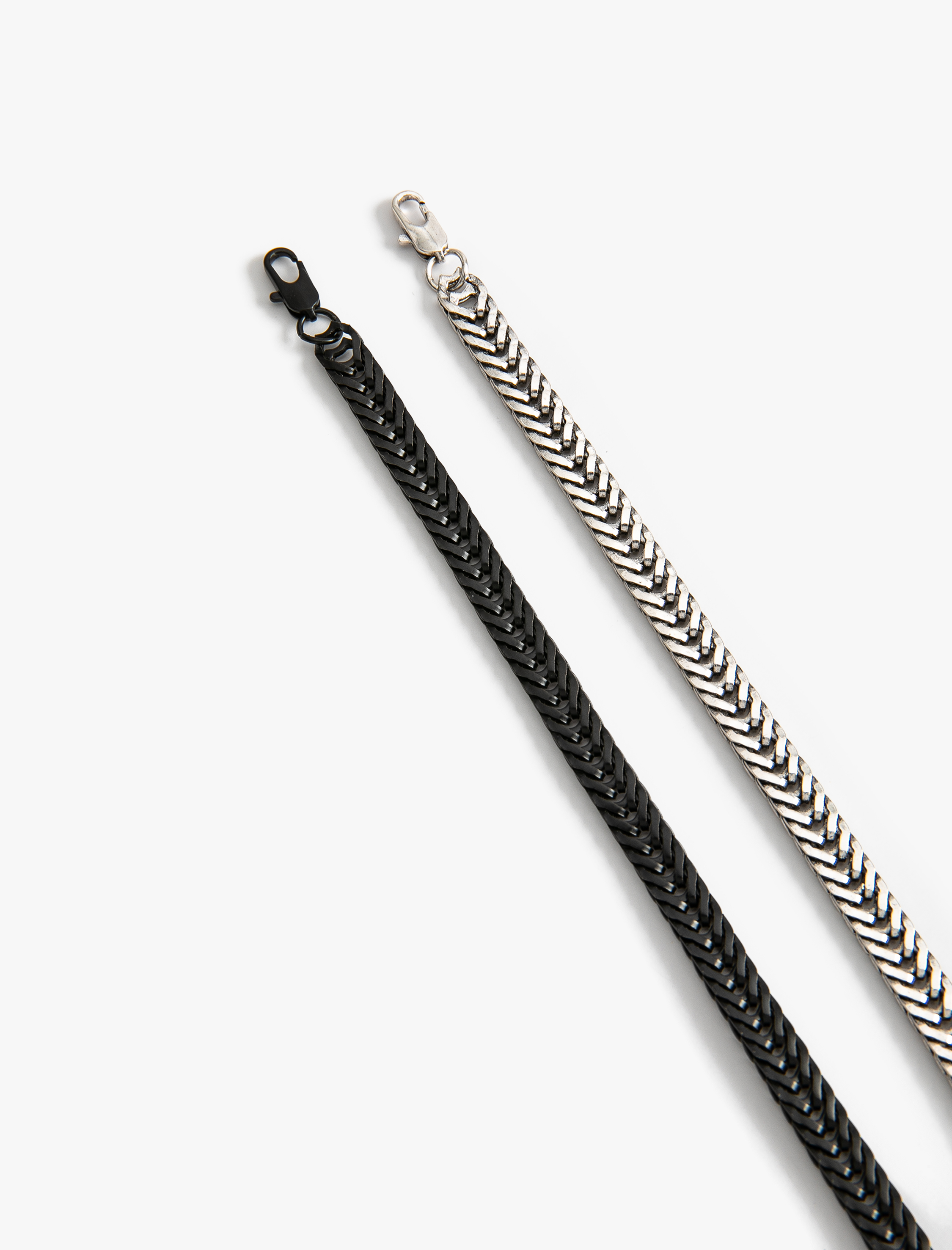  Erkek İkili Zincir Bileklik Seti Çok Renkli