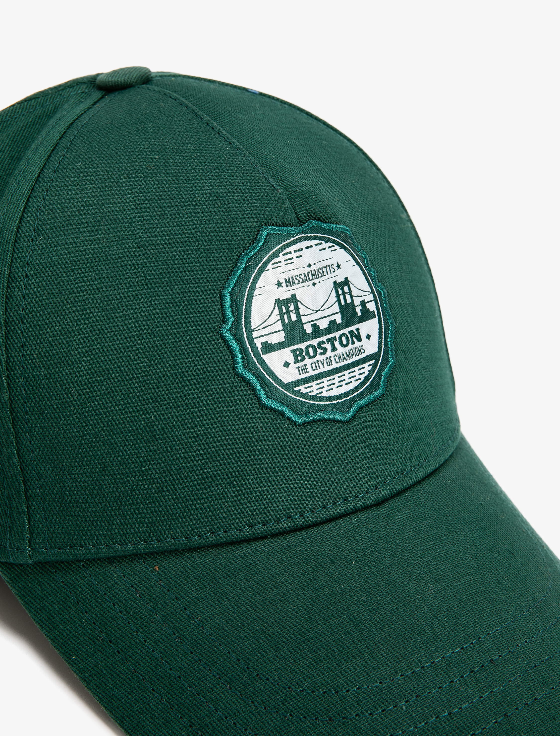 Erkek Kep Şapka Nakış Detaylı Pamuklu