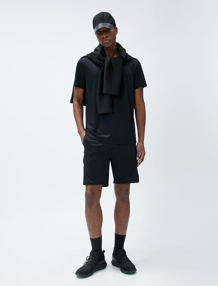  Basic Spor Şort Beli Bağcıklı Cep Detaylı