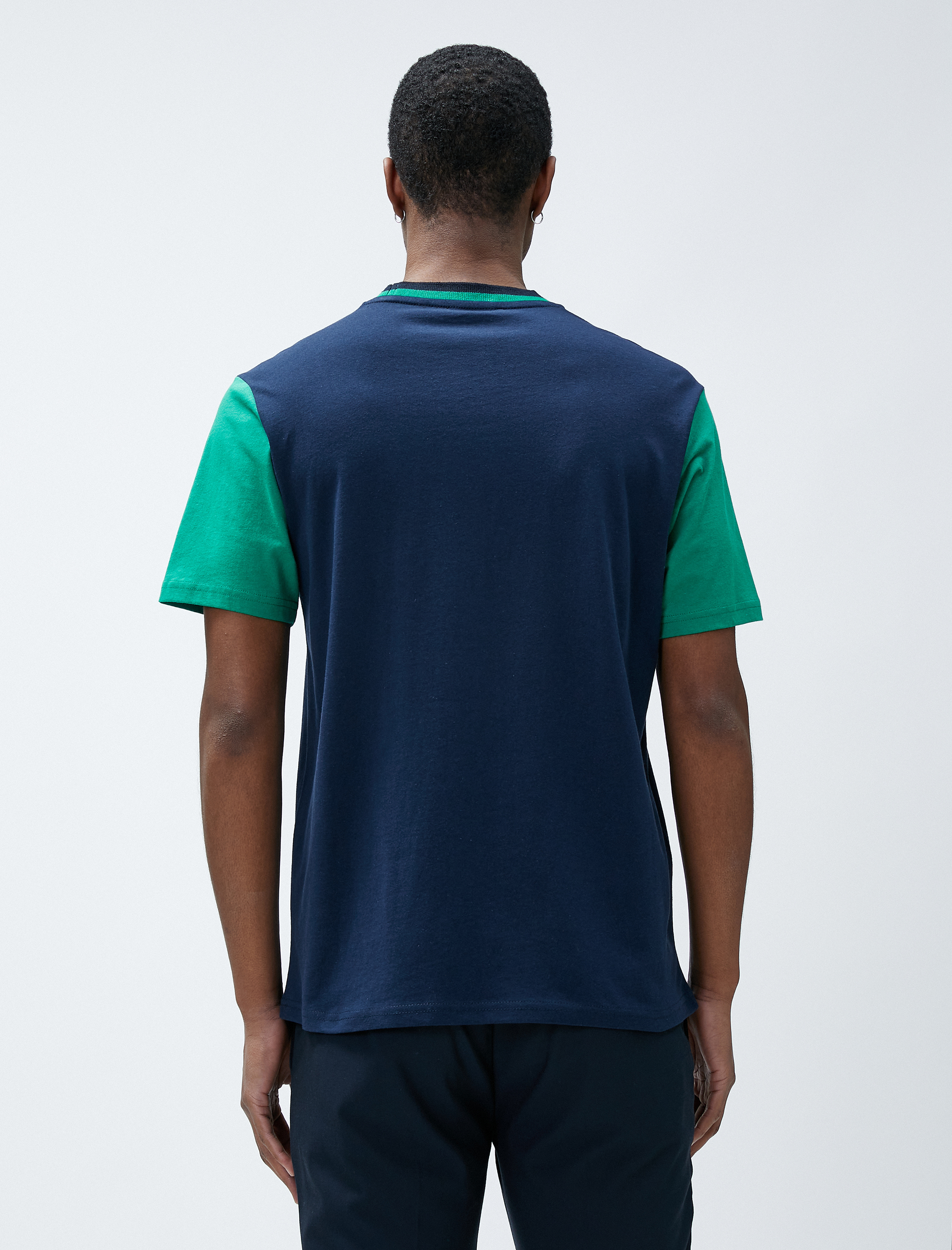   Kolej Tişört Baskılı Bisiklet Yaka Kısa Kollu Pamuklu