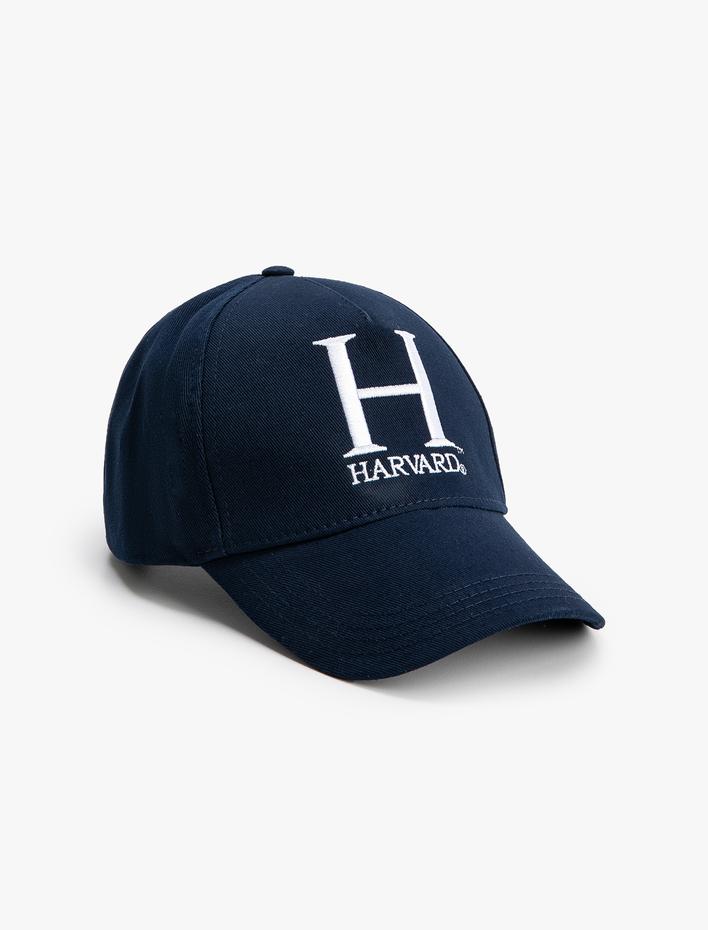 Kadın Cap Şapka Harvard İşlemeli Lisanslı Pamuklu