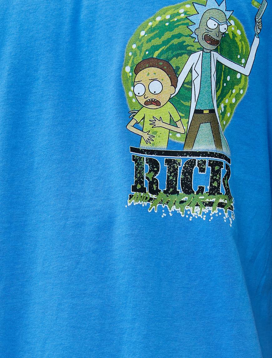   Rick and Morty Tişört Pamuklu Lisanslı Baskılı