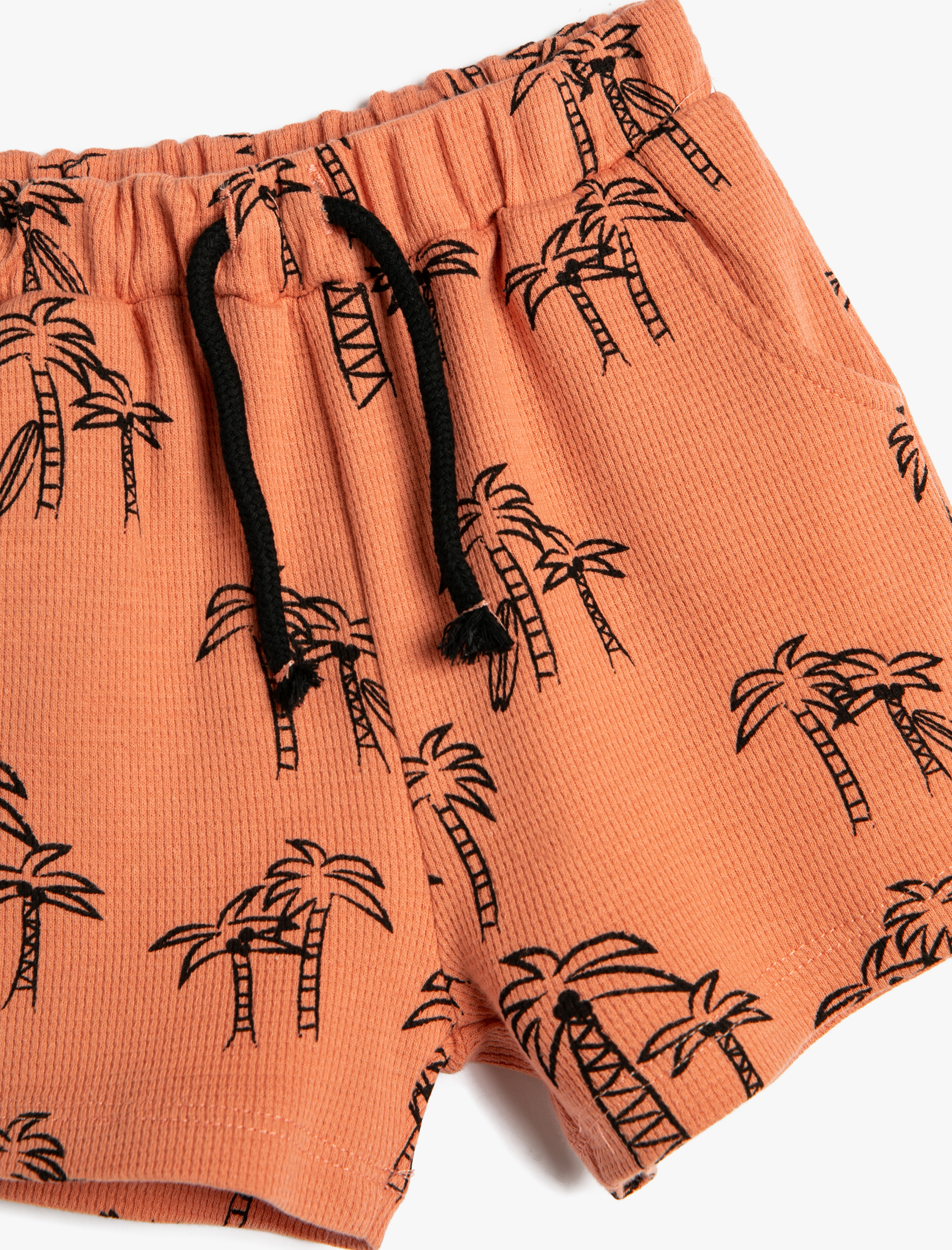  Erkek Bebek Şort Basic Beli Bağlamalı Cepli Pamuklu