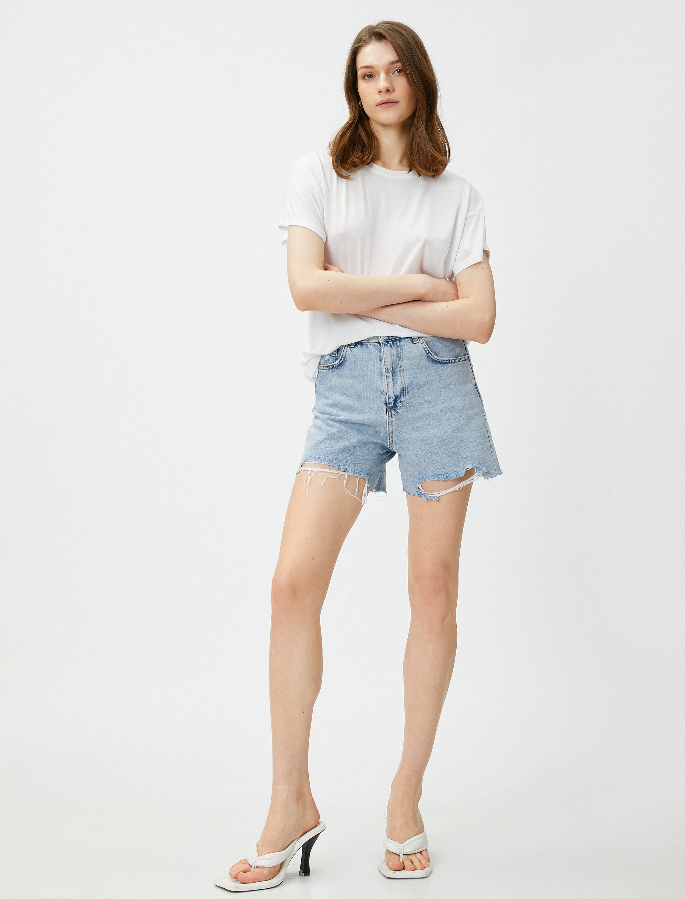   Relax Fit Tişört Bisiklet Yaka