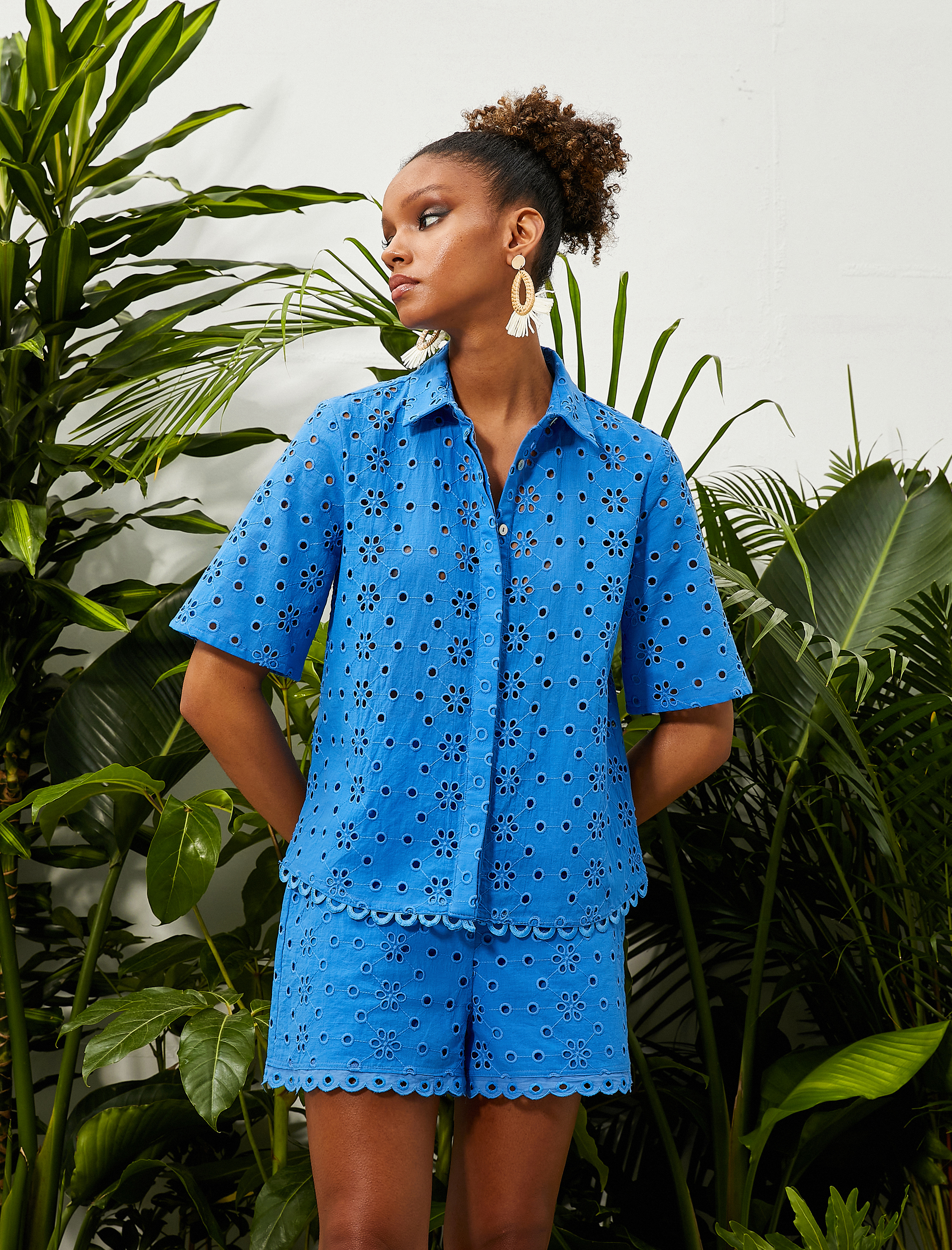   Kısa Kollu Düğmeli Fisto Gömlek