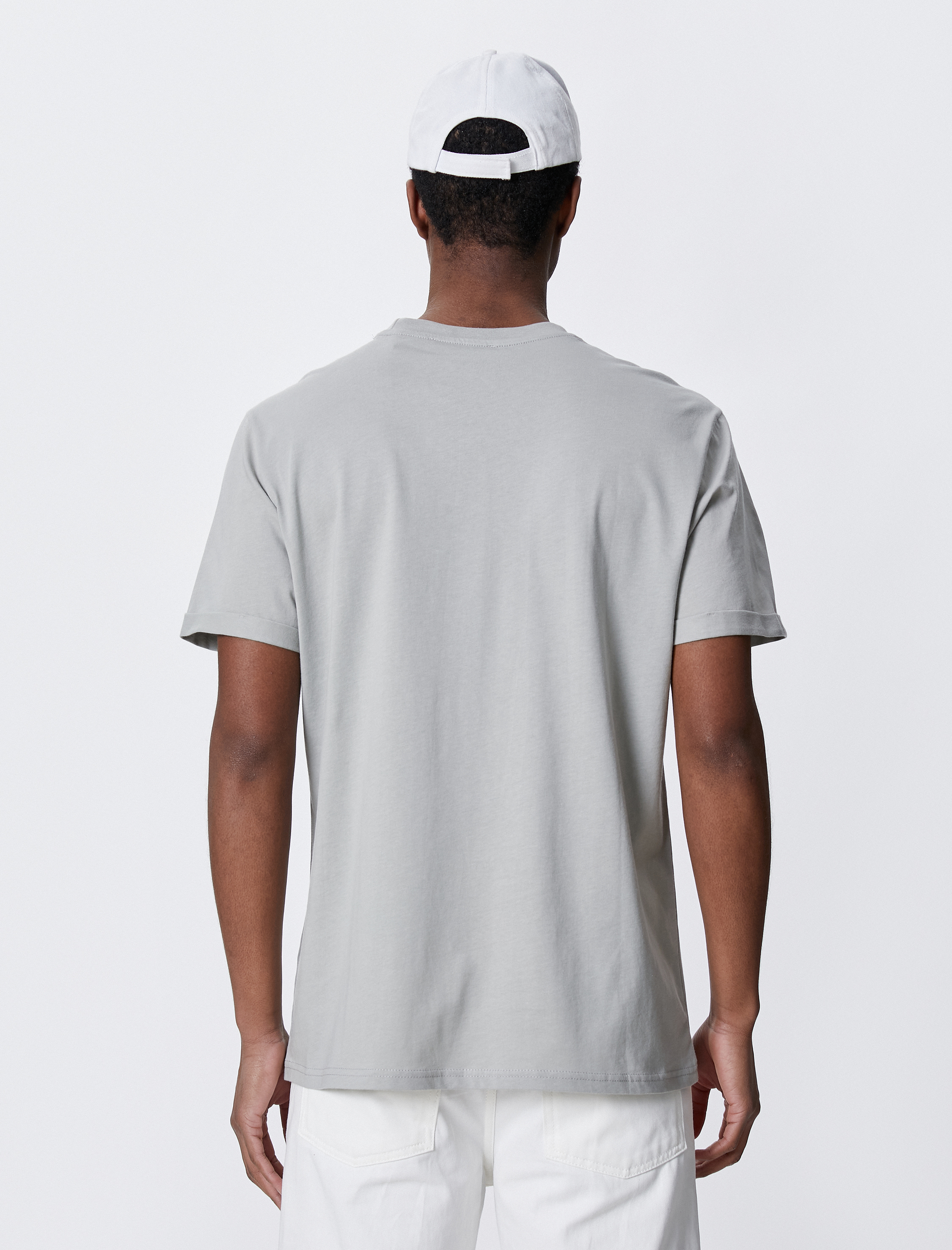   Basic Tişört Bisiklet Yaka Kısa Kollu