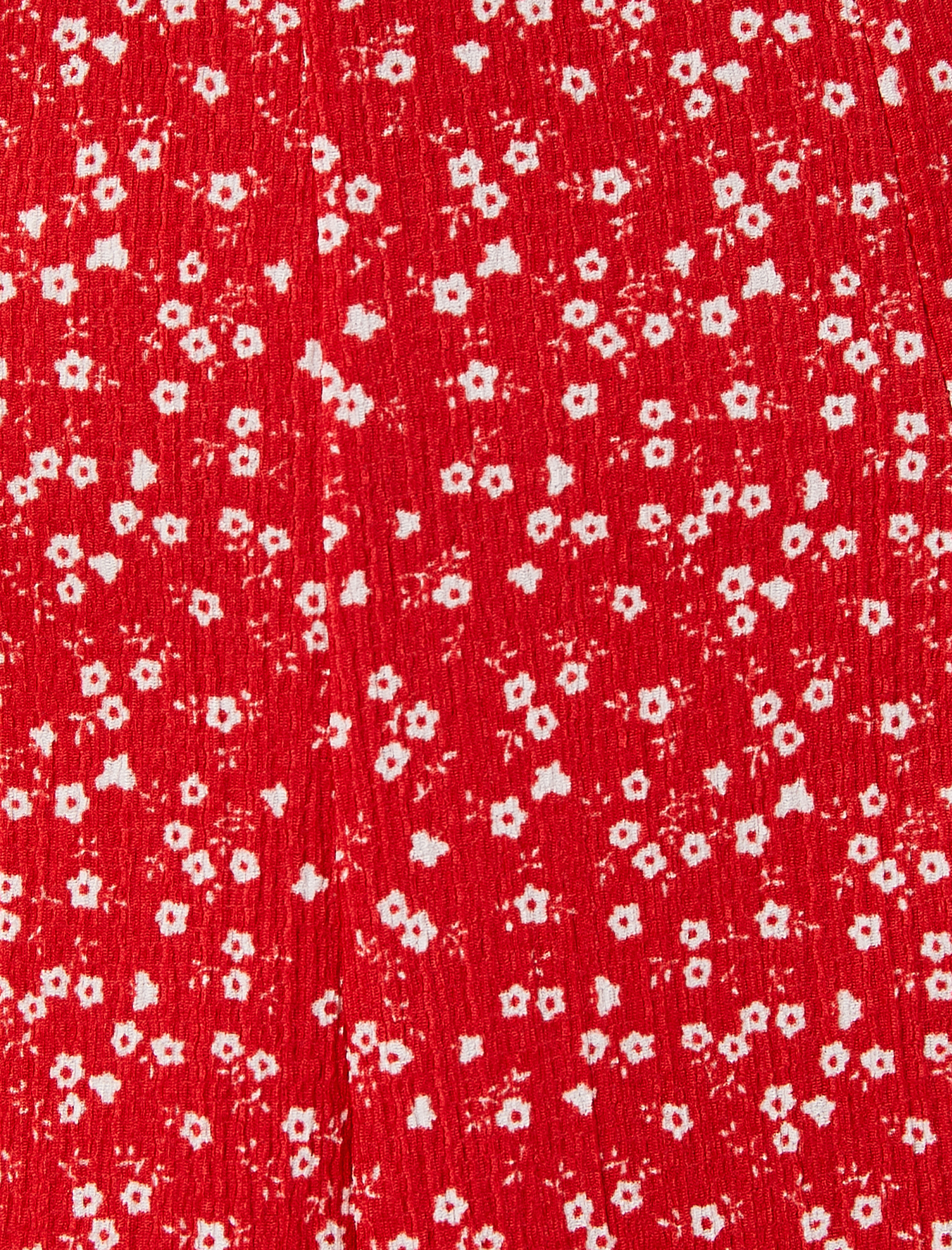   Çiçekli Mini Elbise Kısa Kollu Kare Yaka