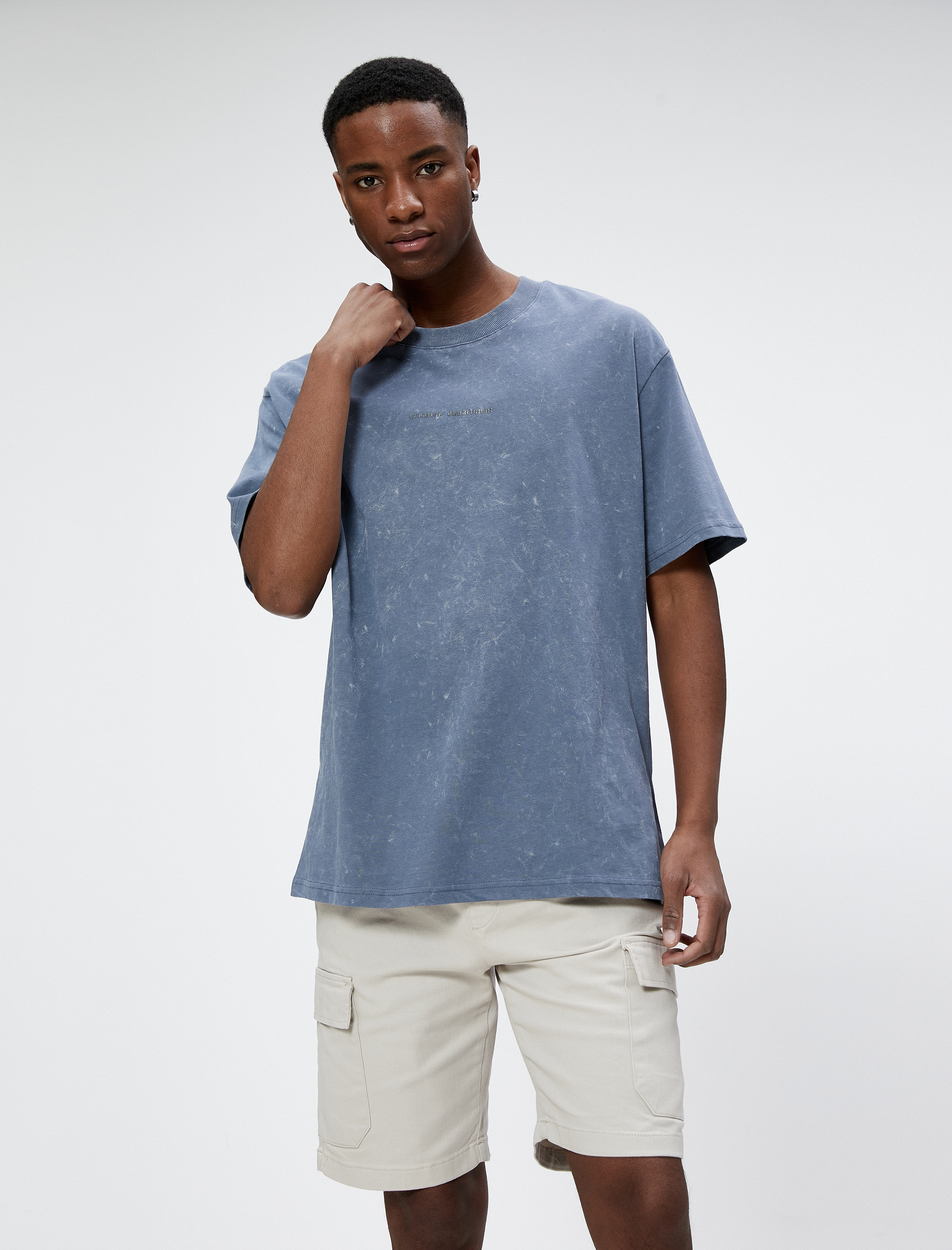   Basic Kargo Şort Beli Bağcıklı Cep Detaylı Pamuklu