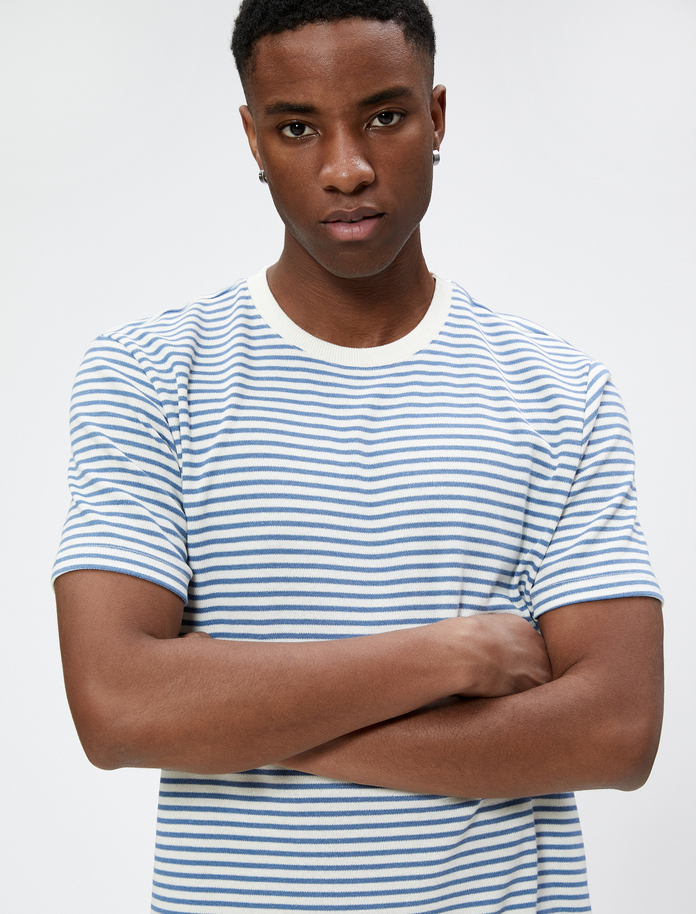   Basic Tişört Bisiklet Yaka Kısa Kollu