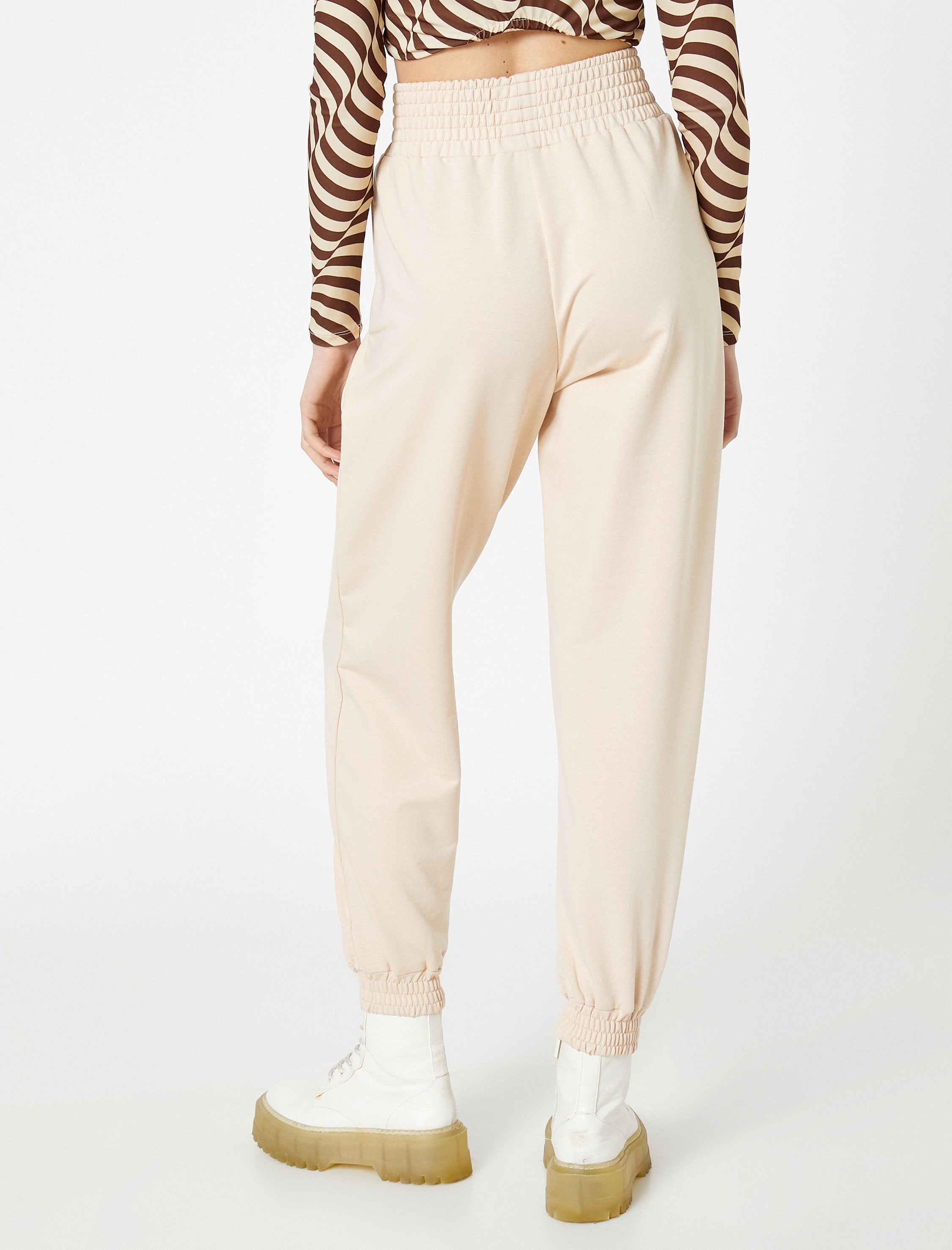   Jogger Eşofman Altı Yüksek Bel Cep Detaylı