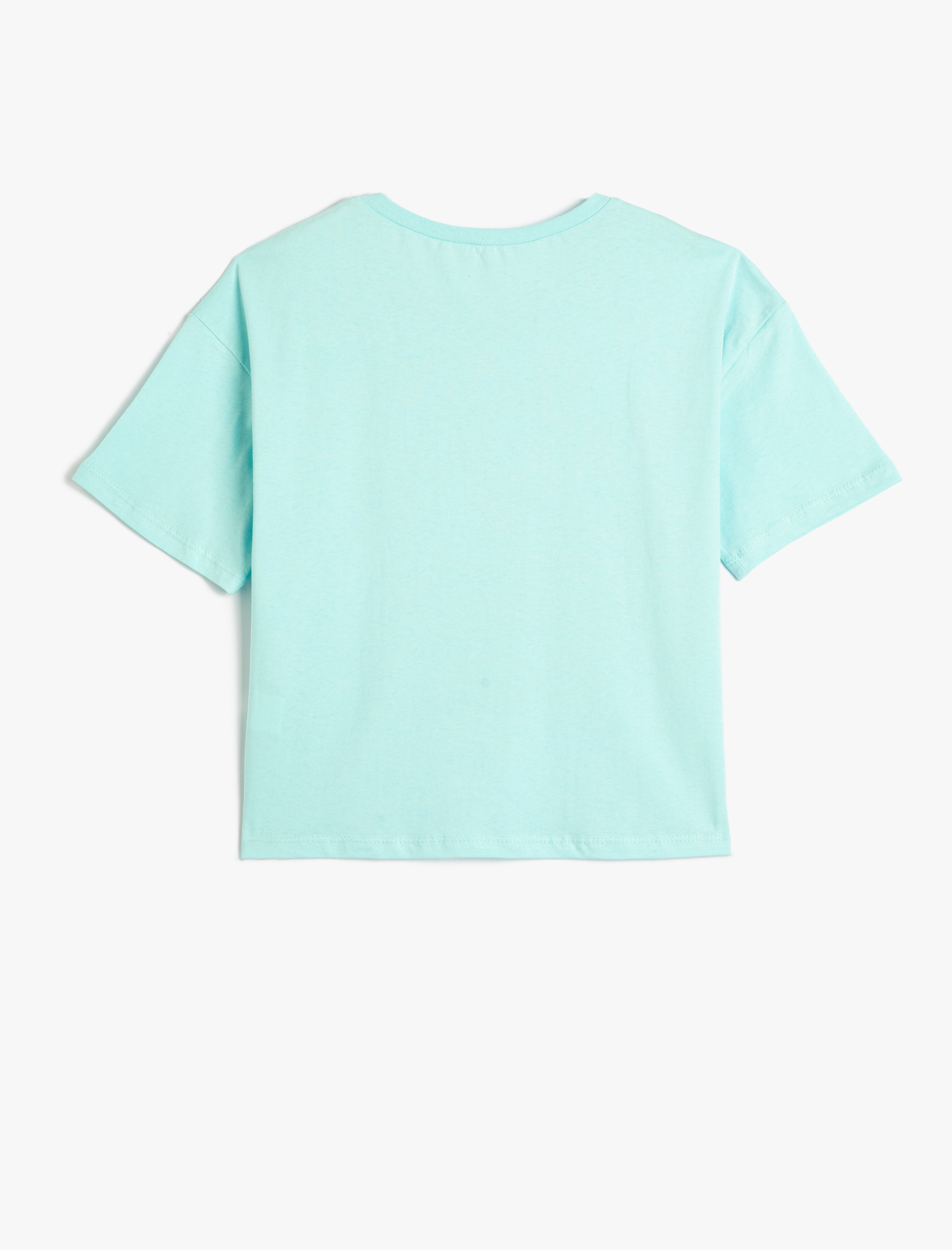  Kız Çocuk Anime Tişört Kısa Kollu Baskılı