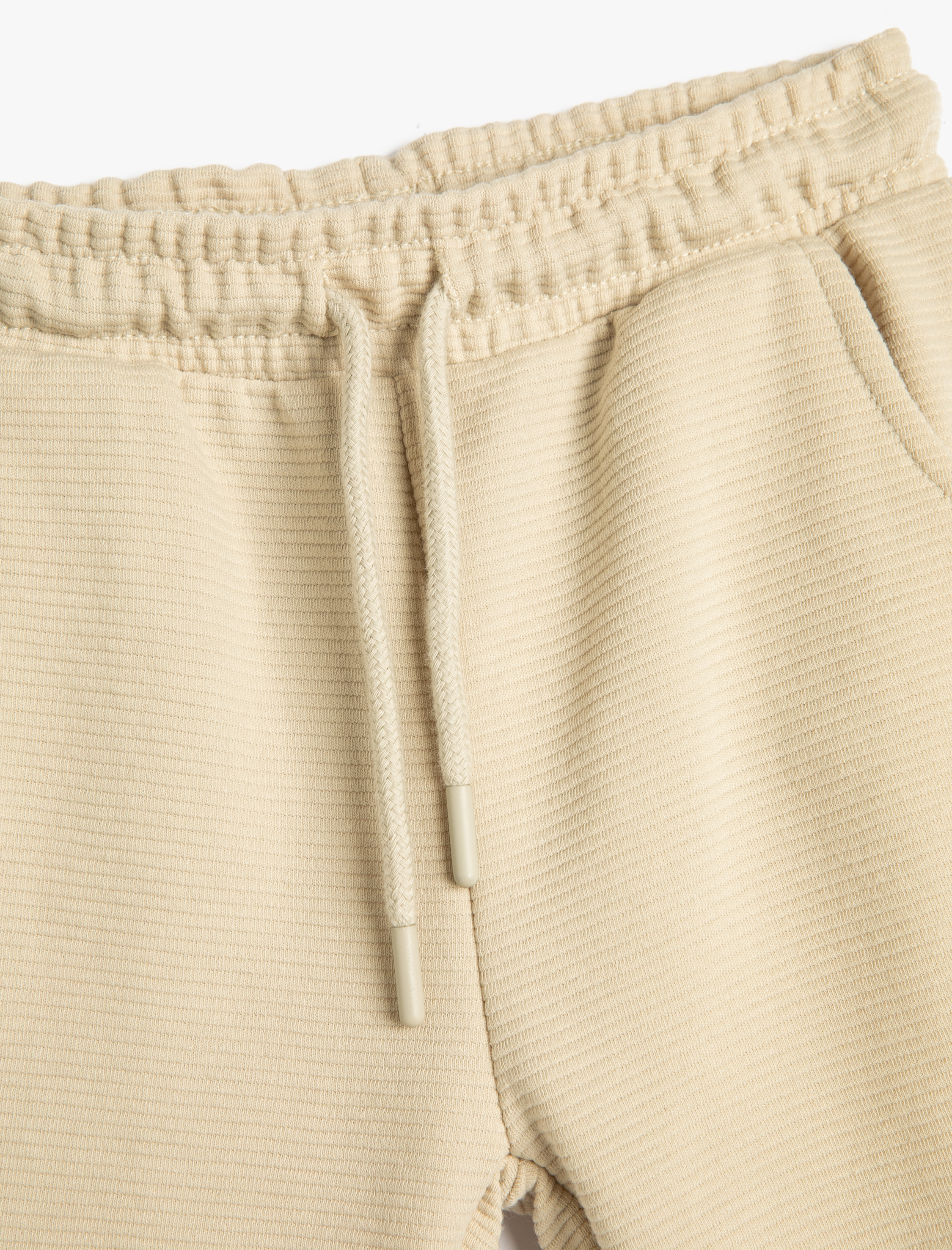  Erkek Çocuk Basic Şort Beli Bağlamalı Dokulu Cepli