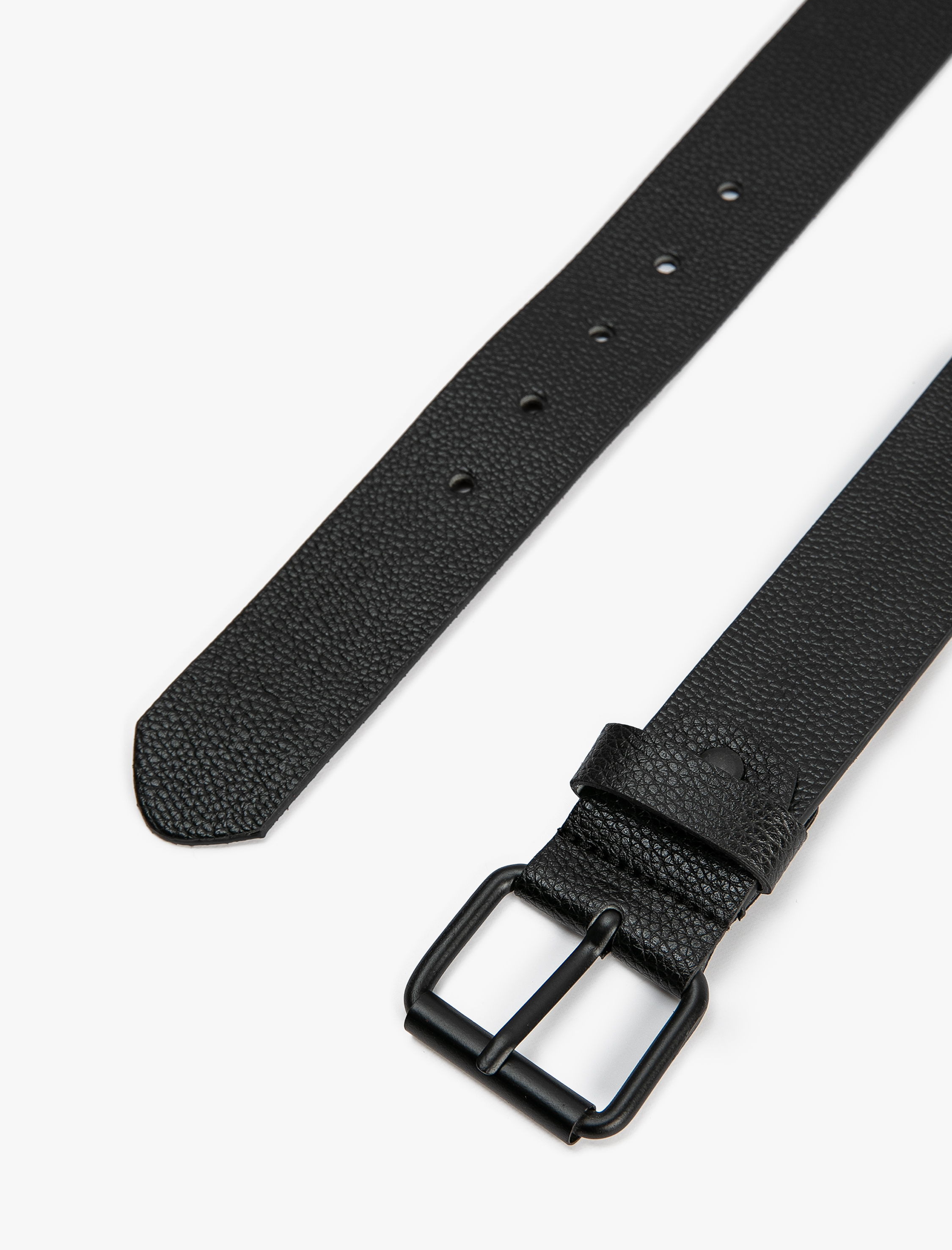  Erkek Kemer Deri Görünümlü Metal Tokalı