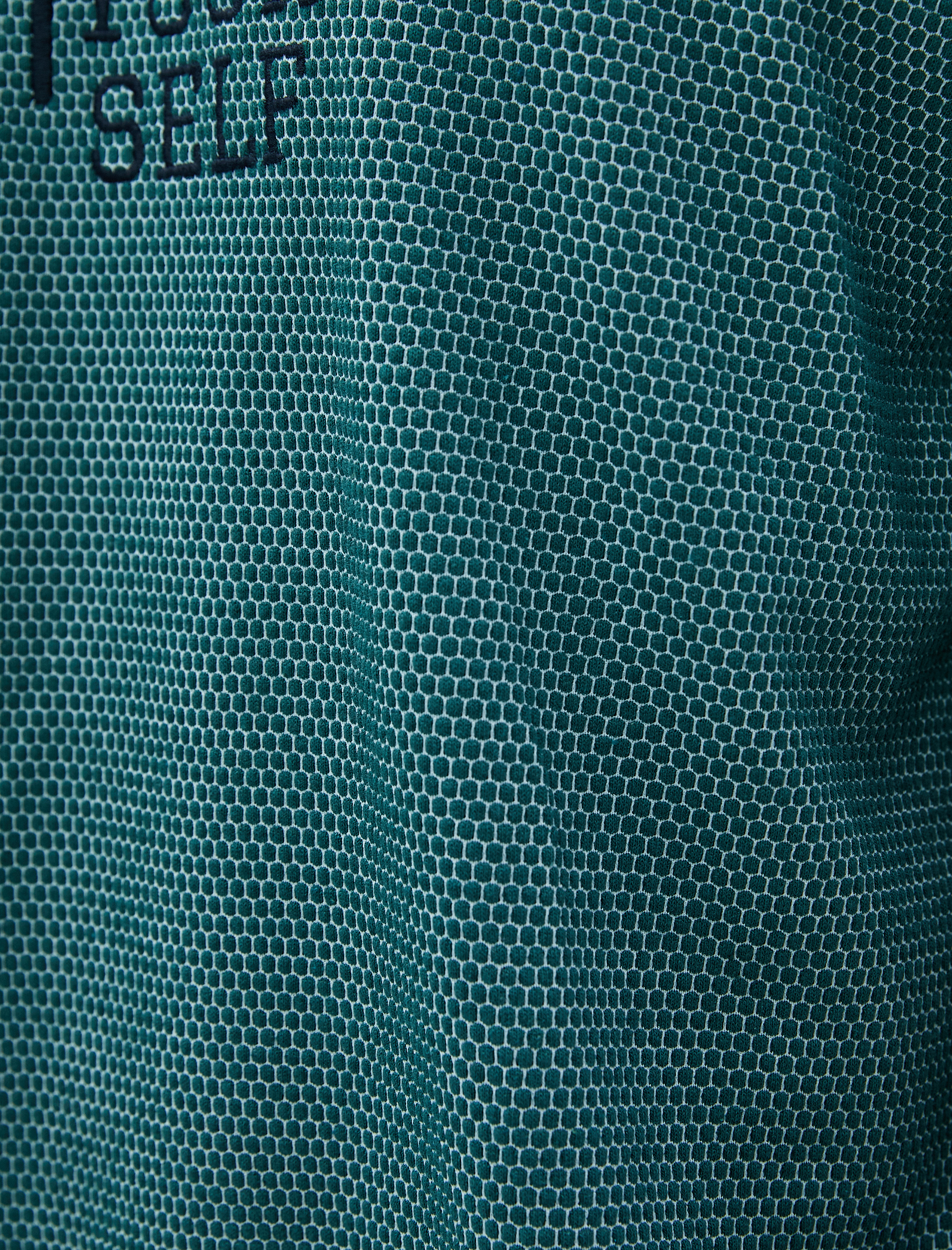   Oversize Tişört Slogan İşlemeli Kısa Kollu Bisiklet Yaka