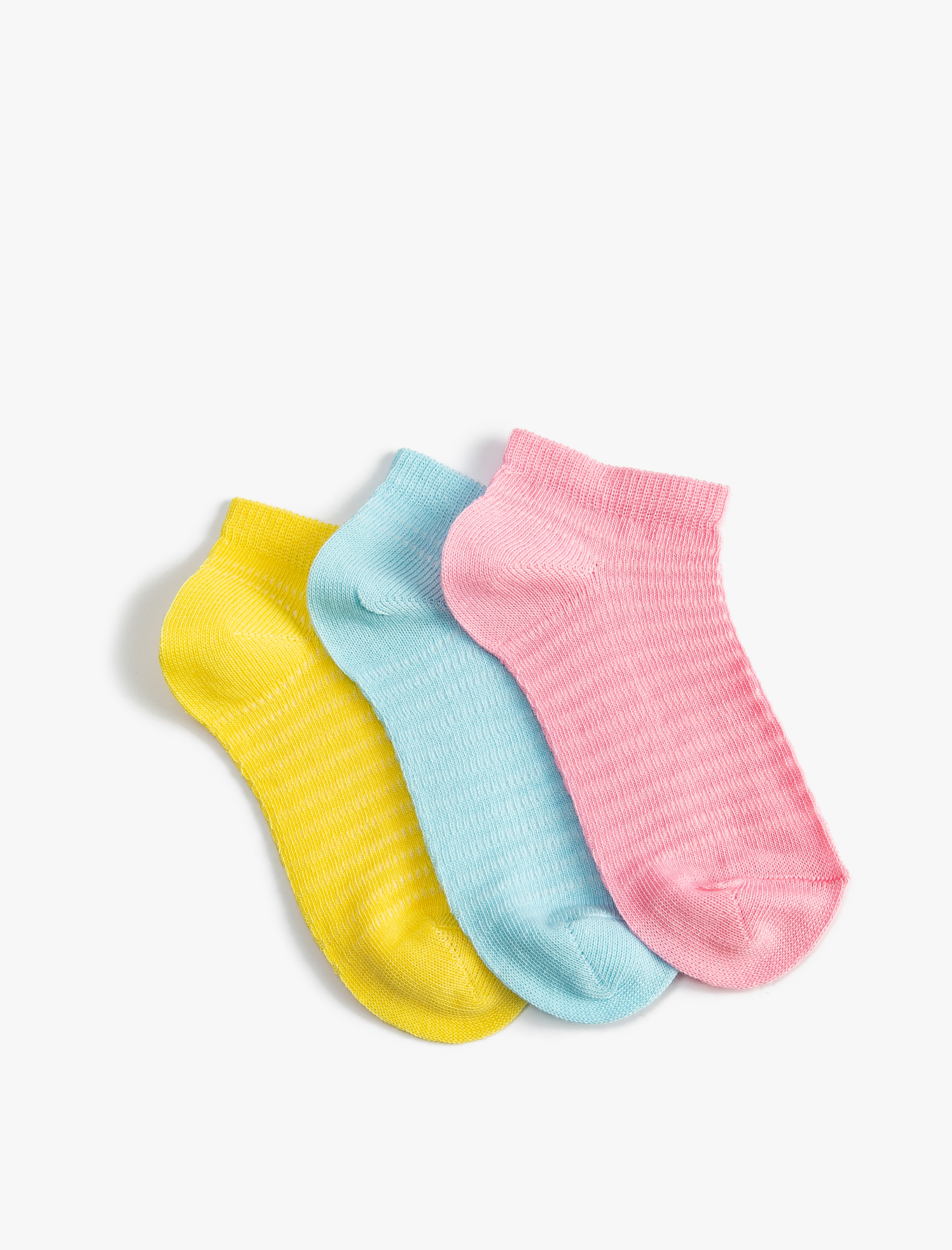  Kız Çocuk Çorap 3’lü Basic Pamuk Karışımlı