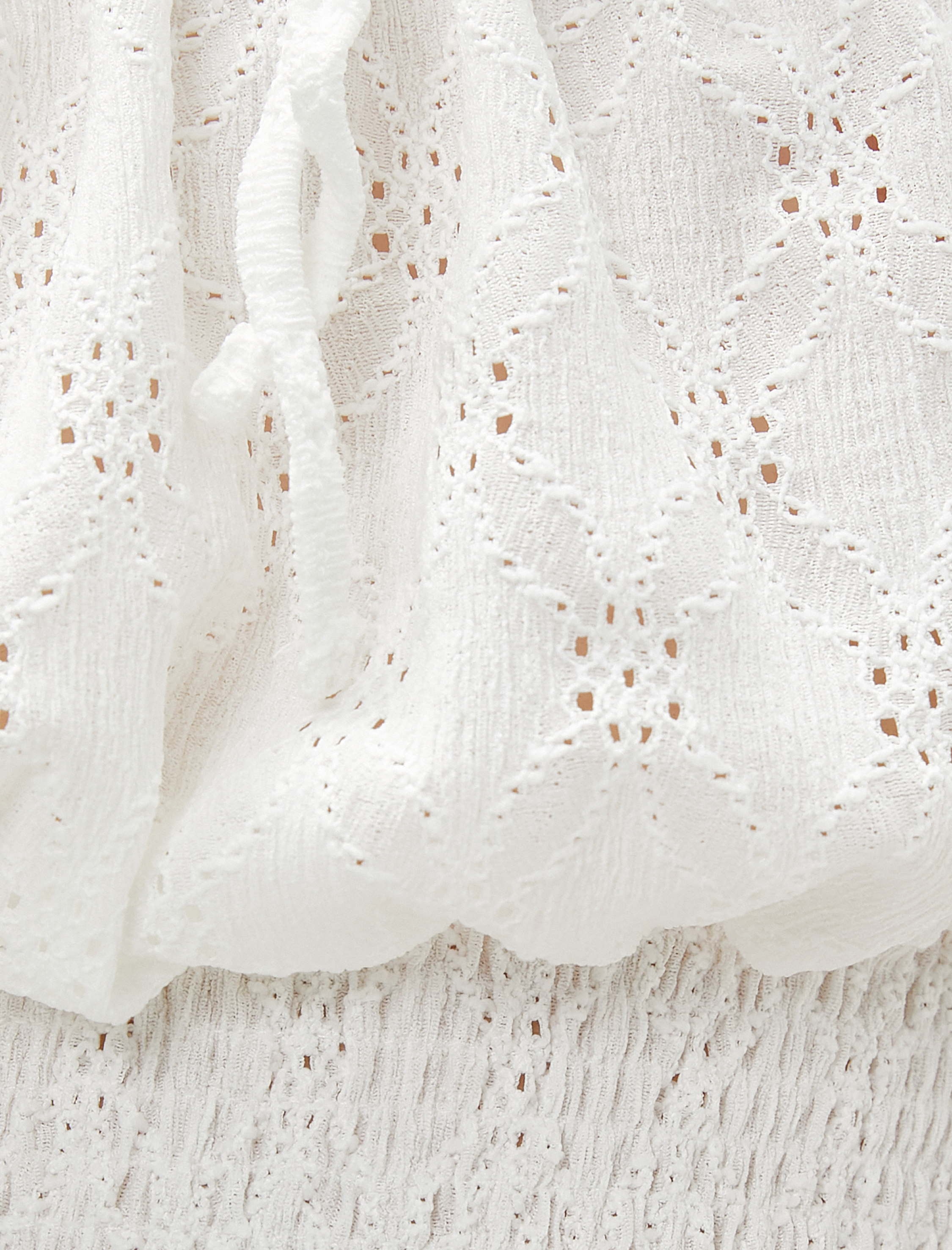   Crop Bluz Fisto Gipeli Omzu Açık